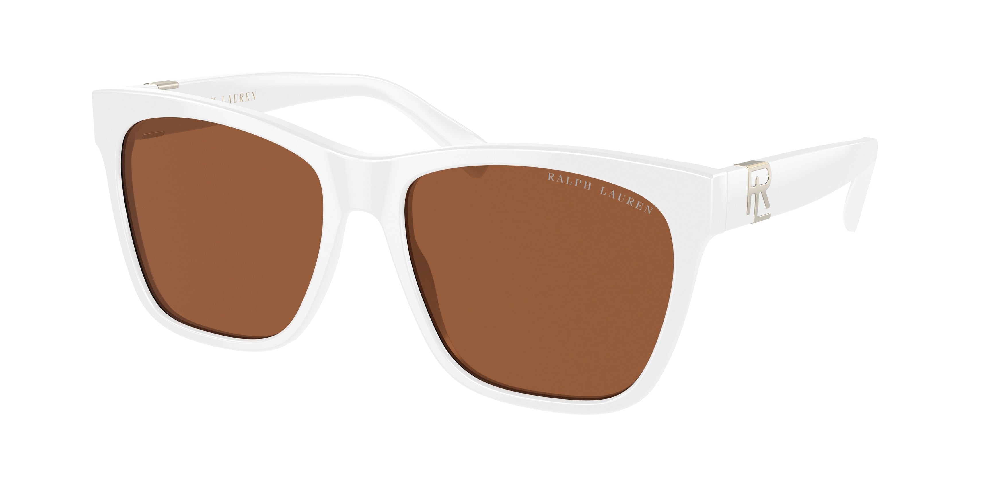 Ralph Lauren THE RICKY II RL8212 Square Sunglasses  605573-Off White 57-145-17 - Color Map White