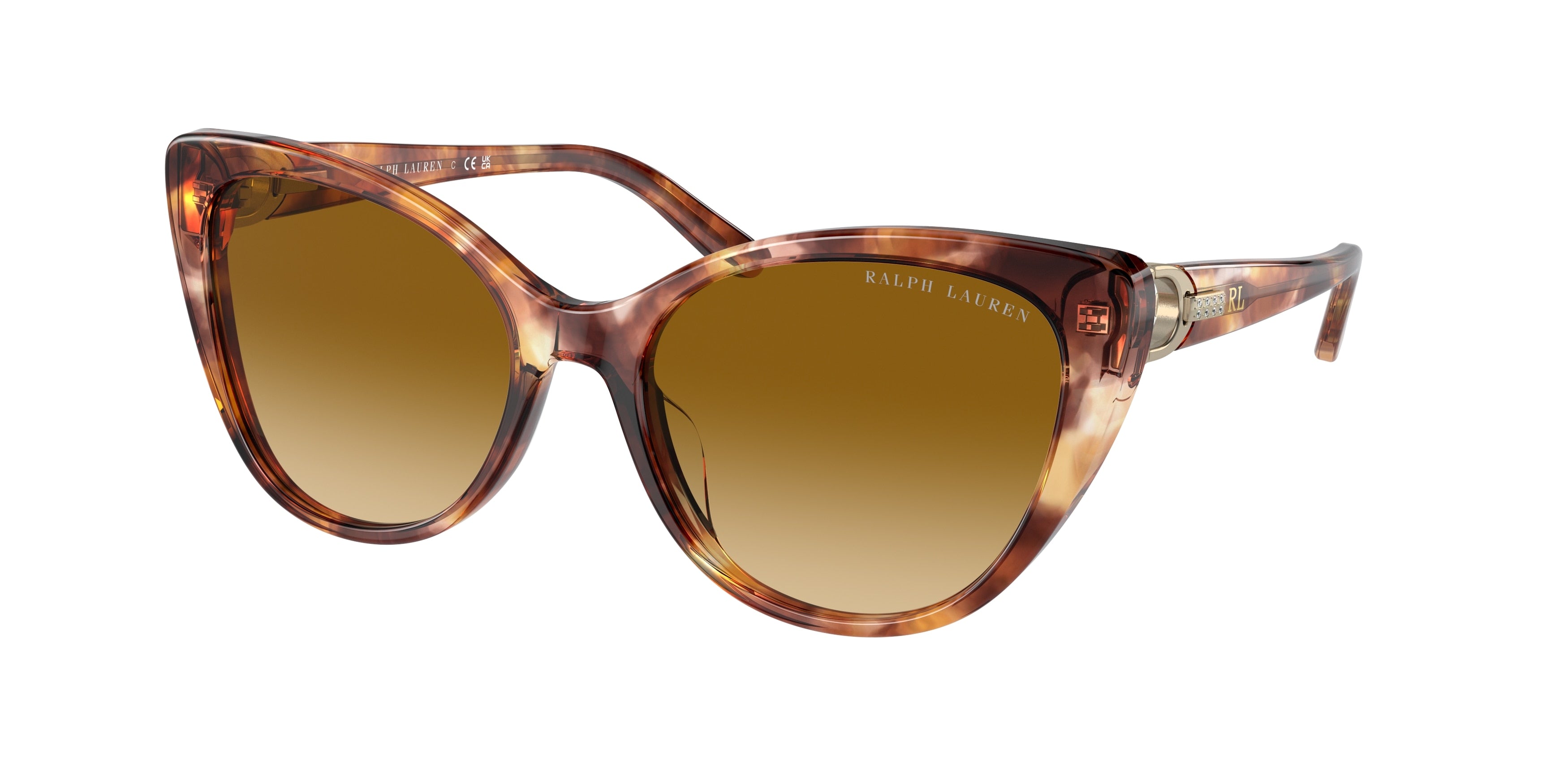 Ralph Lauren RL8215BU Cat Eye Sunglasses  60932L-Havana 56-140-18 - Color Map Tortoise
