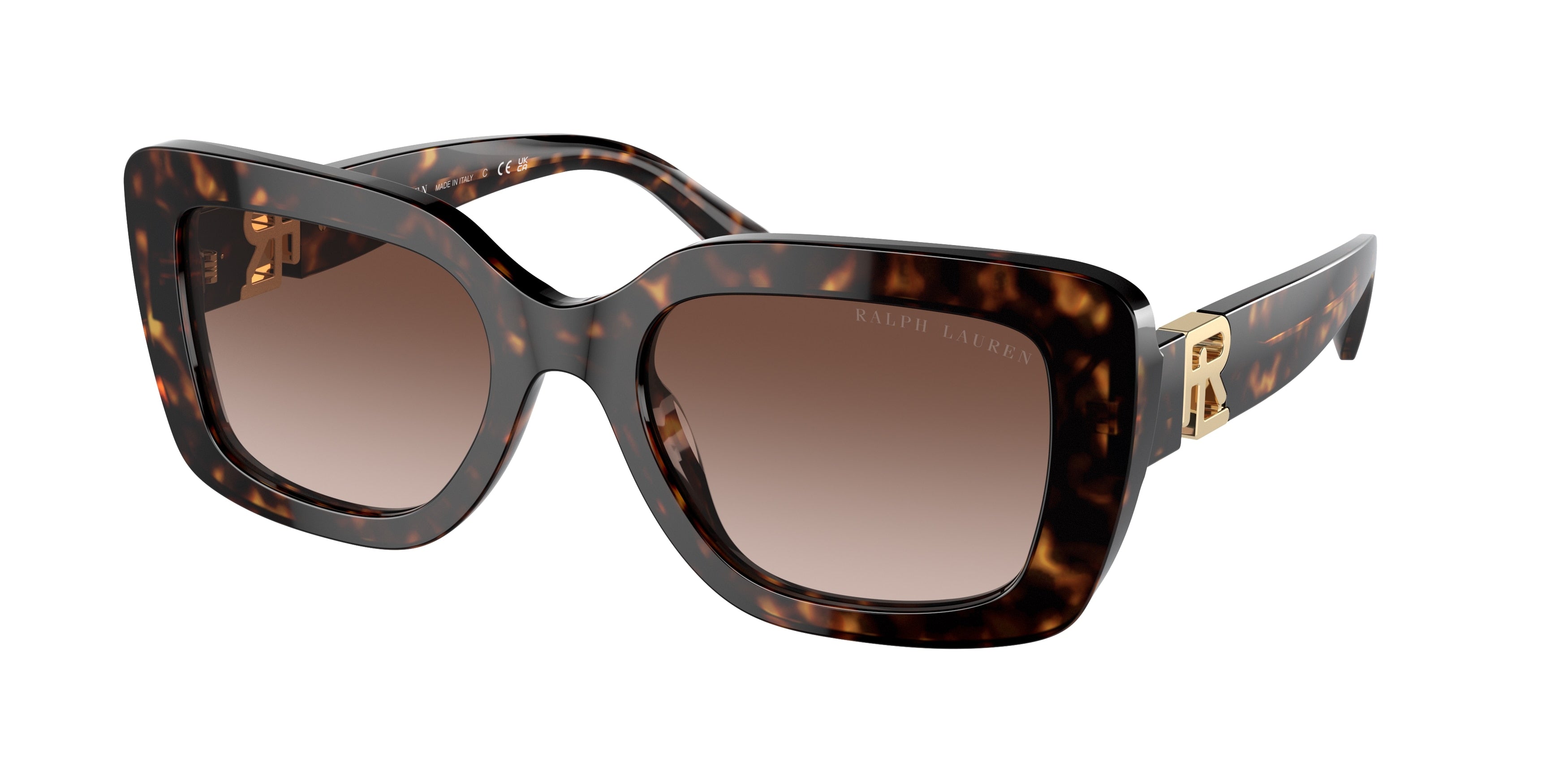Ralph Lauren THE NIKKI RL8217U Rectangle Sunglasses  500313-Havana 55-145-21 - Color Map Tortoise
