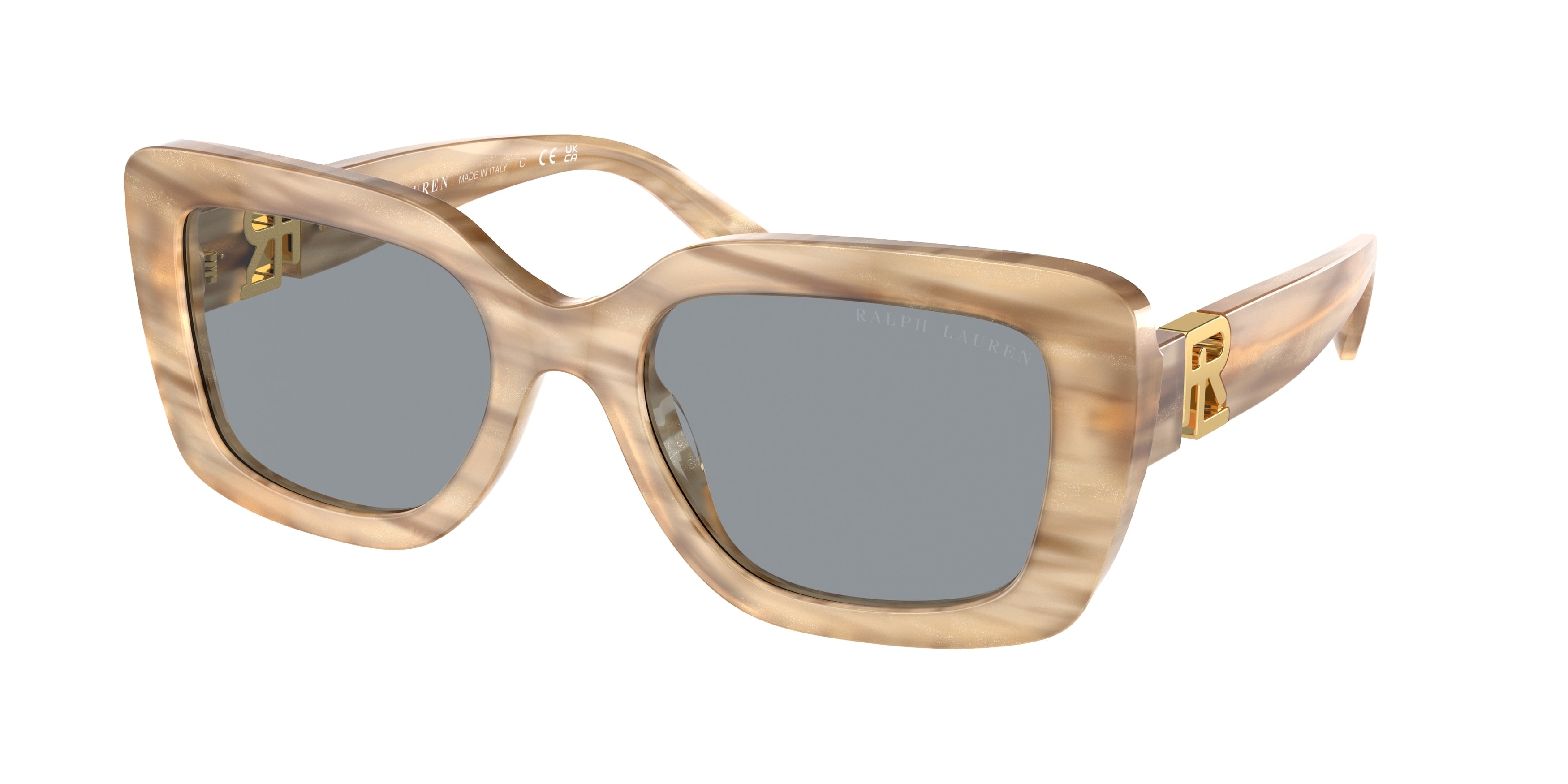 Ralph Lauren THE NIKKI RL8217U Rectangle Sunglasses  610687-Brown Oyster 55-145-21 - Color Map Brown