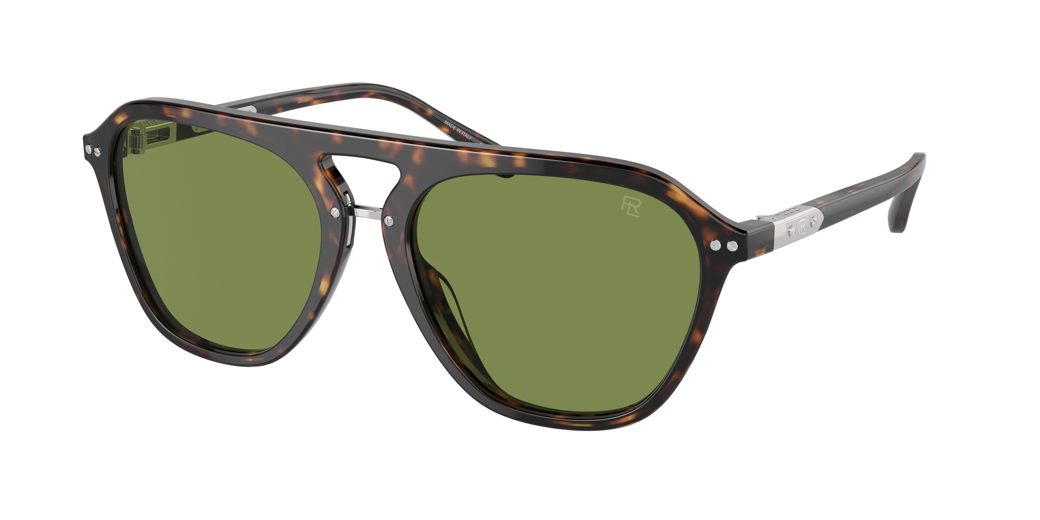 Ralph Lauren THE HUGH RL8219U Square Sunglasses  50034E-Dark Havana 58-145-18 - Color Map Brown