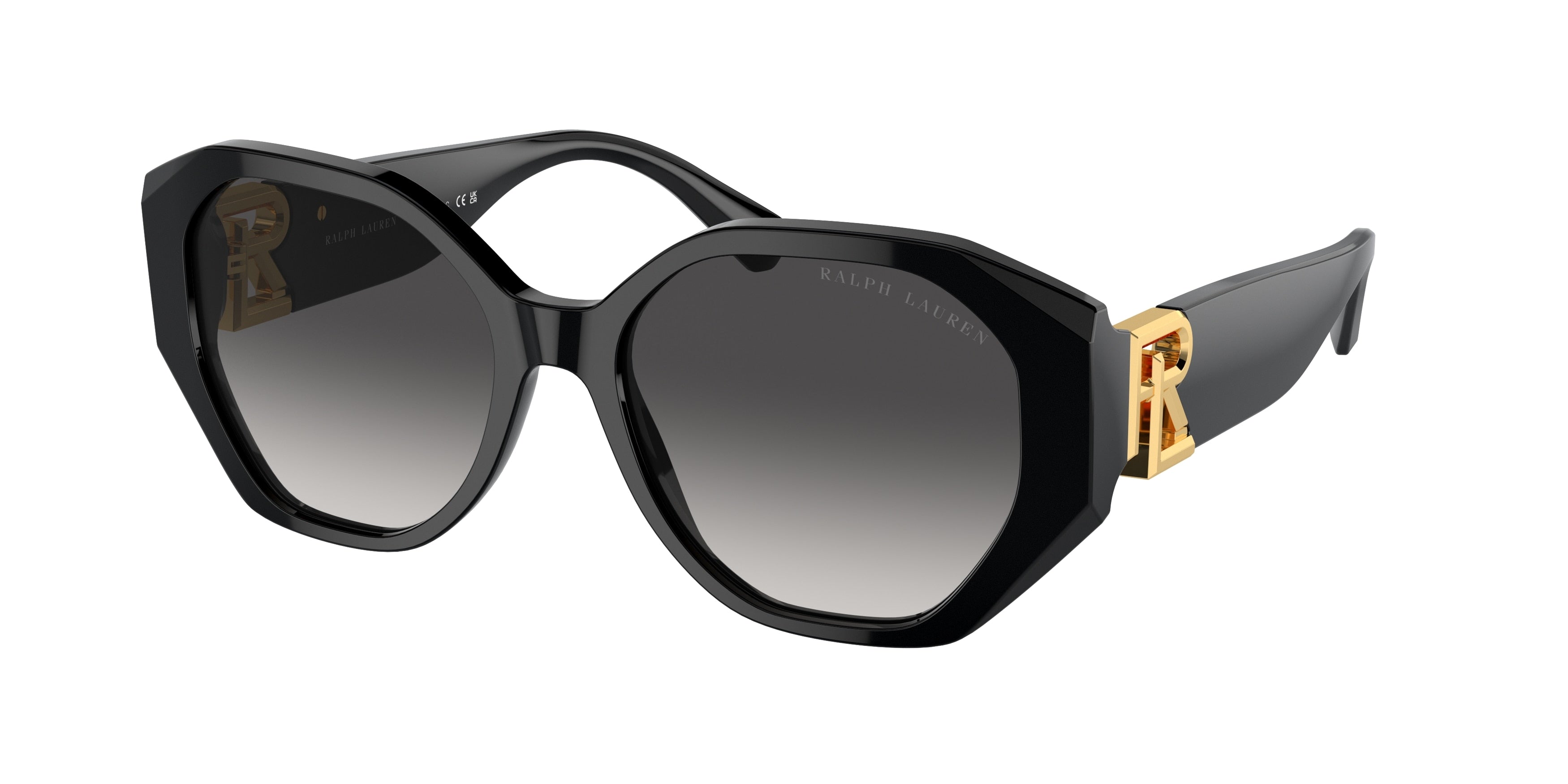 Ralph Lauren THE JULIETTE RL8220 Butterfly Sunglasses  50018G-Black 54-145-17 - Color Map Black
