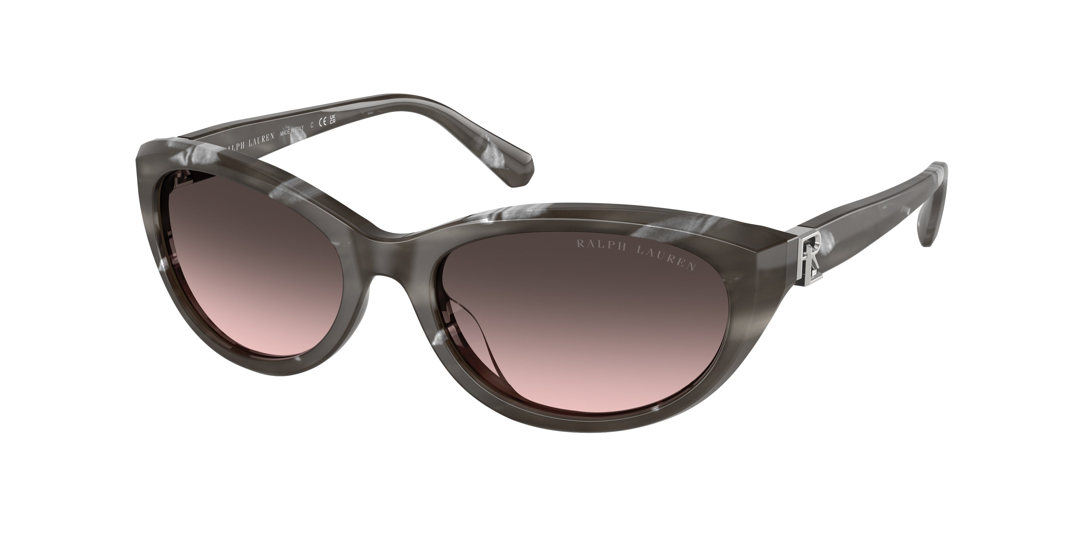 Ralph Lauren RL8226U Oval Sunglasses  617546-Oystershell Black 56-140-18 - Color Map Black