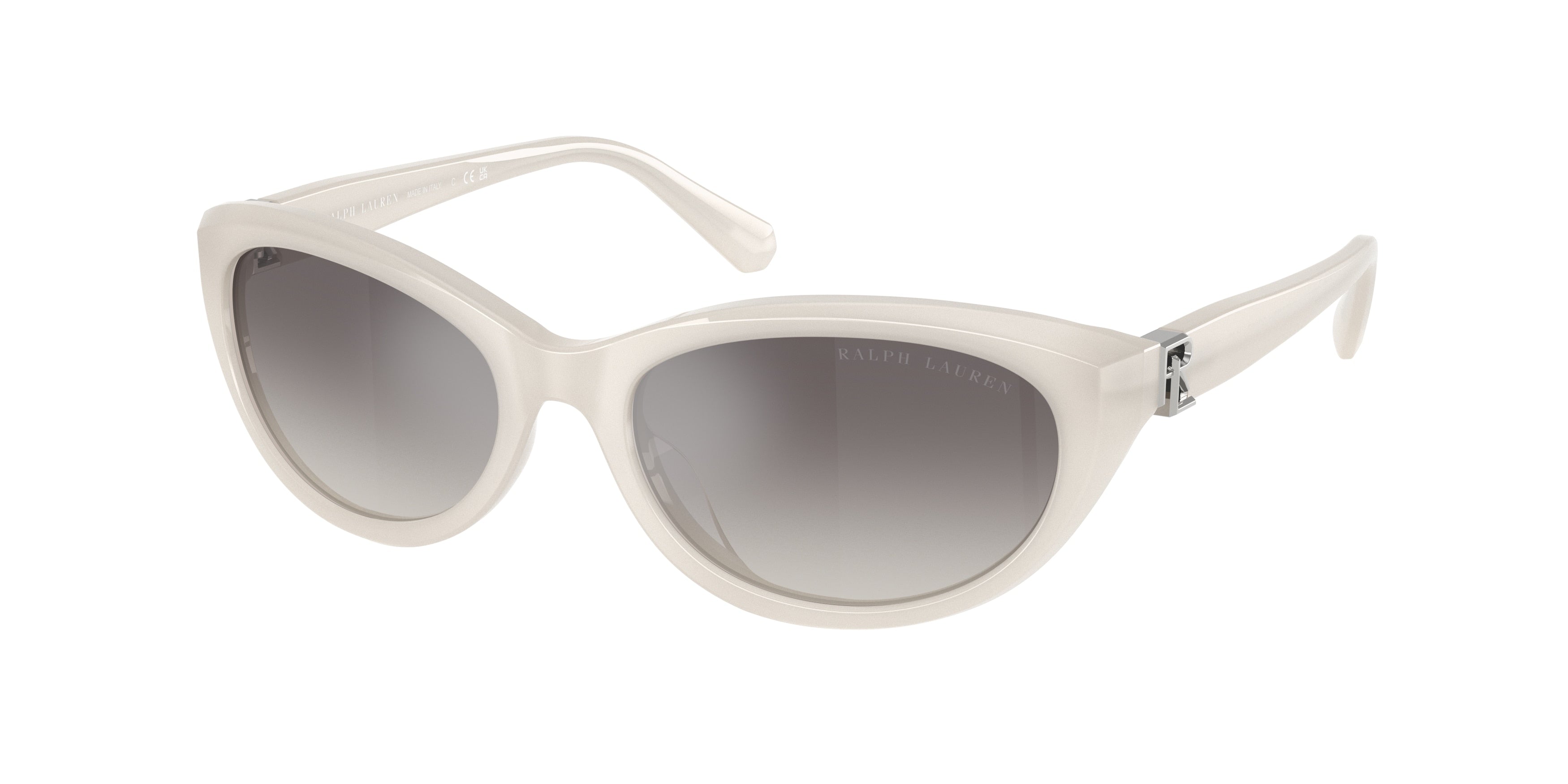 Ralph Lauren RL8226U Oval Sunglasses  618208-Opaline Milky 56-140-18 - Color Map White