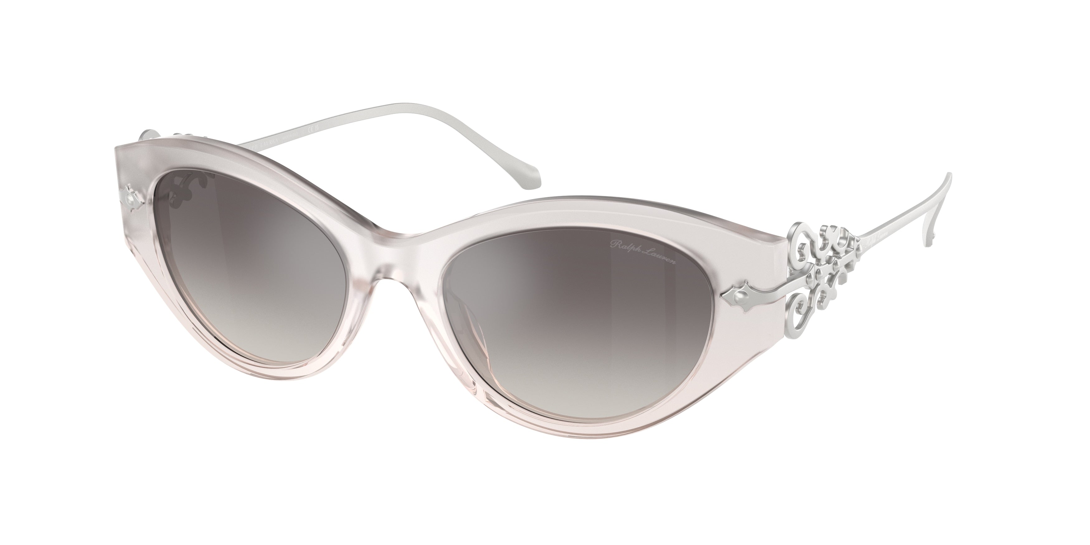 Ralph Lauren RL8227U Cat Eye Sunglasses  611208-Transparent Grey/Pink 52-140-19 - Color Map Grey