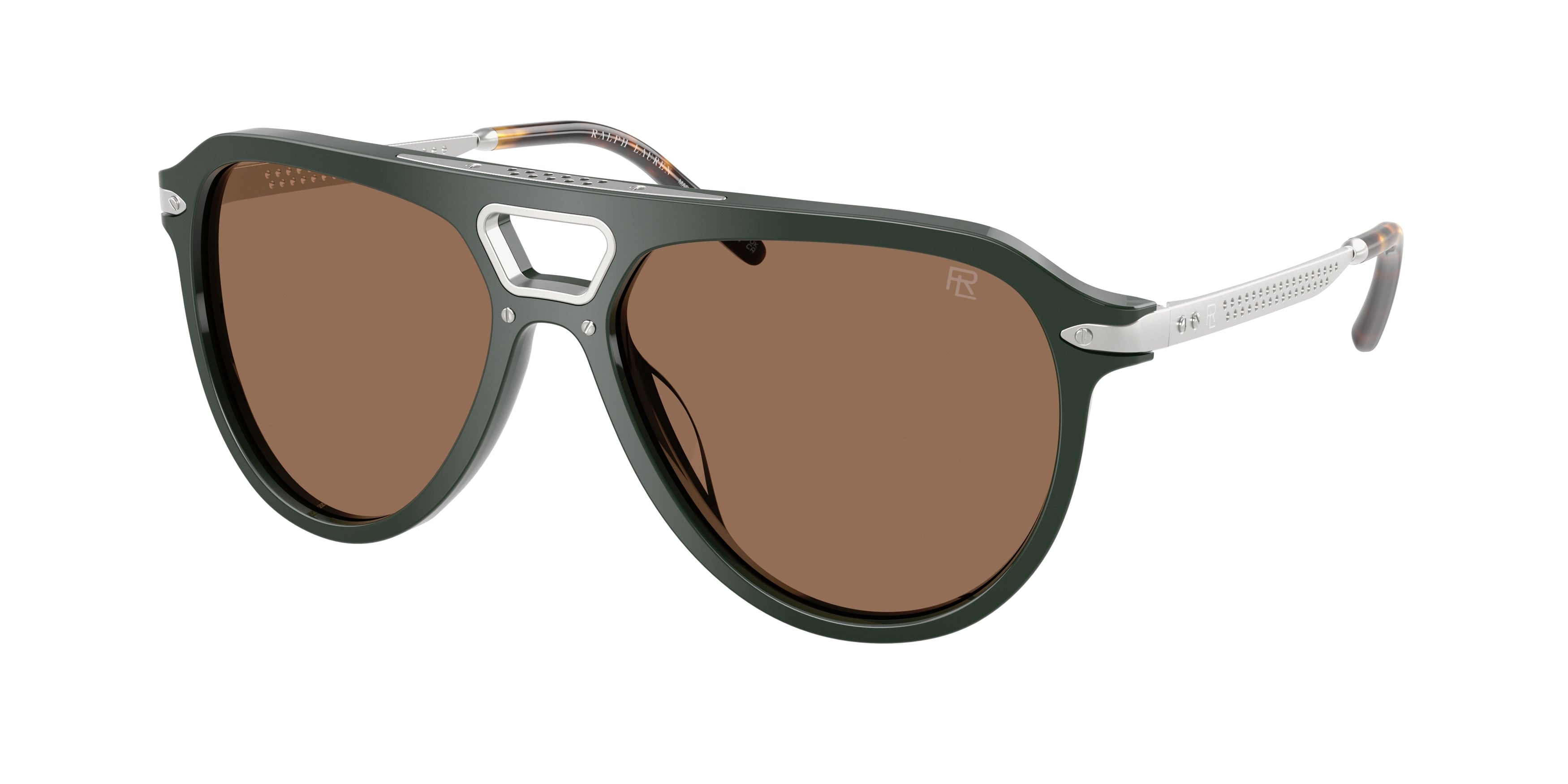 Ralph Lauren RL8228U Pilot Sunglasses  614073-Forest Green 58-145-16 - Color Map Green