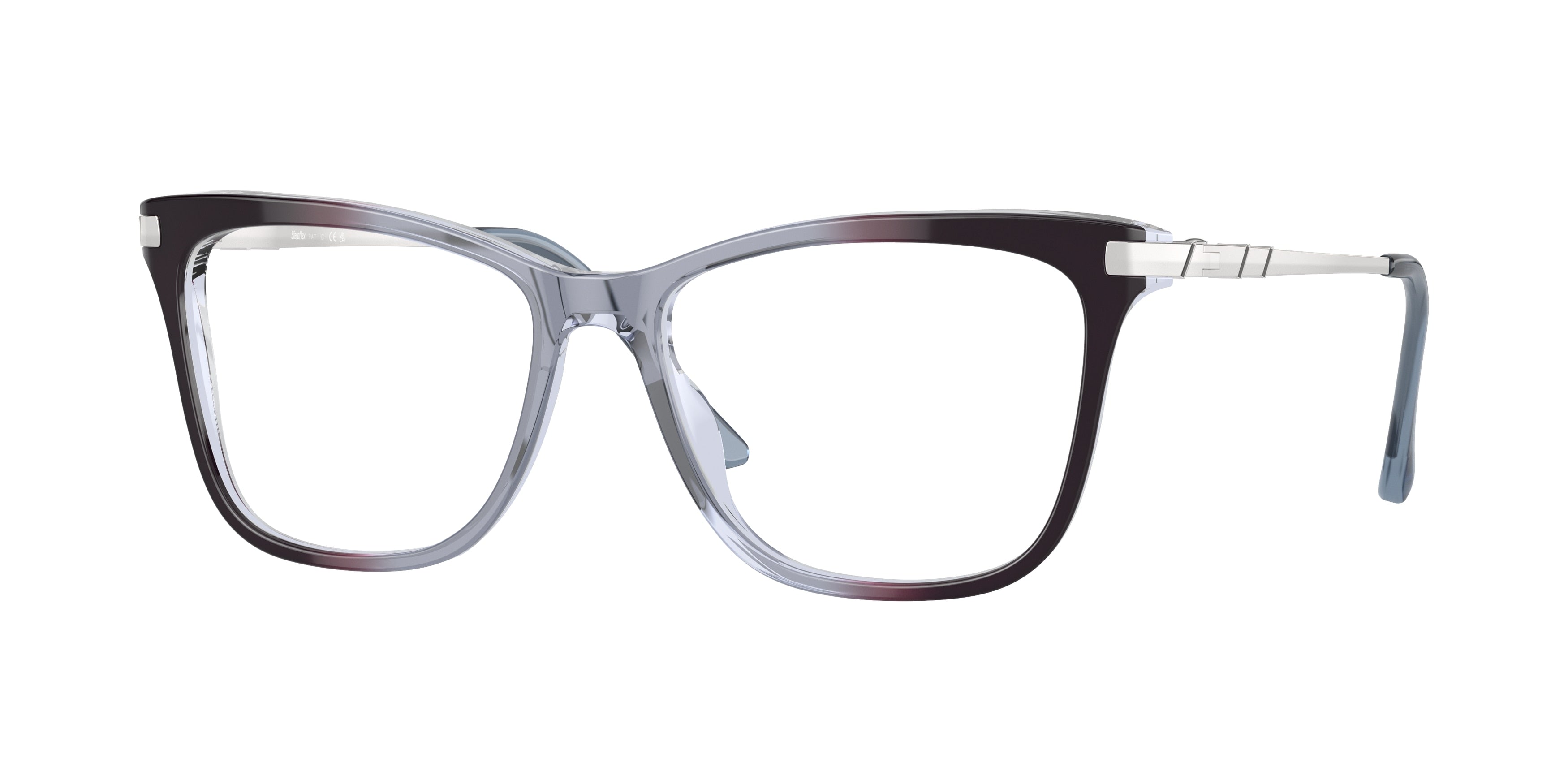 Sferoflex SF1578 Butterfly Eyeglasses  C635-Light Blue Gradient Violet 55-140-16 - Color Map Blue