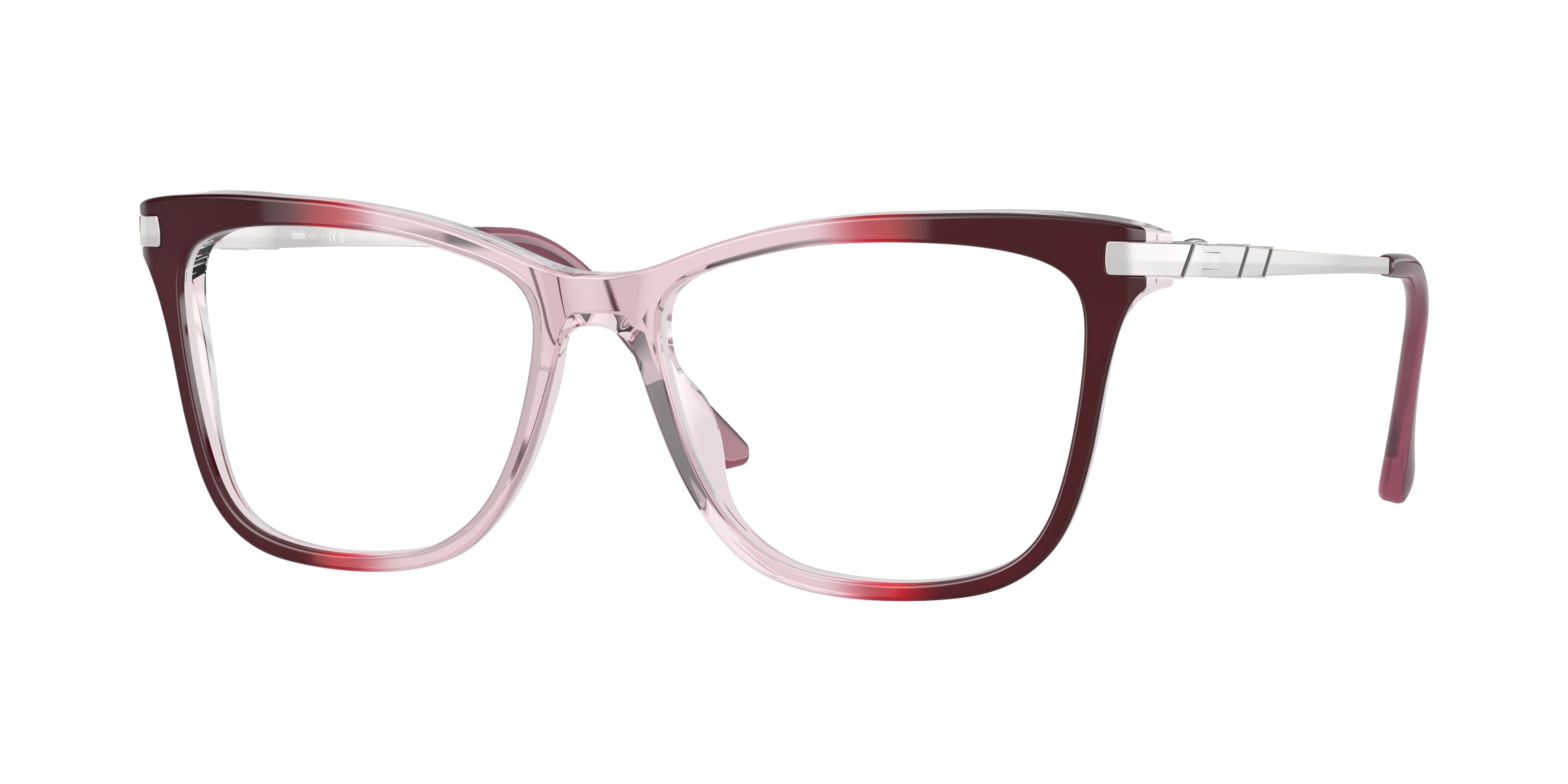 Sferoflex SF1578 Butterfly Eyeglasses  C636-Light Pink Gradient Purple Red 55-140-16 - Color Map Multicolor