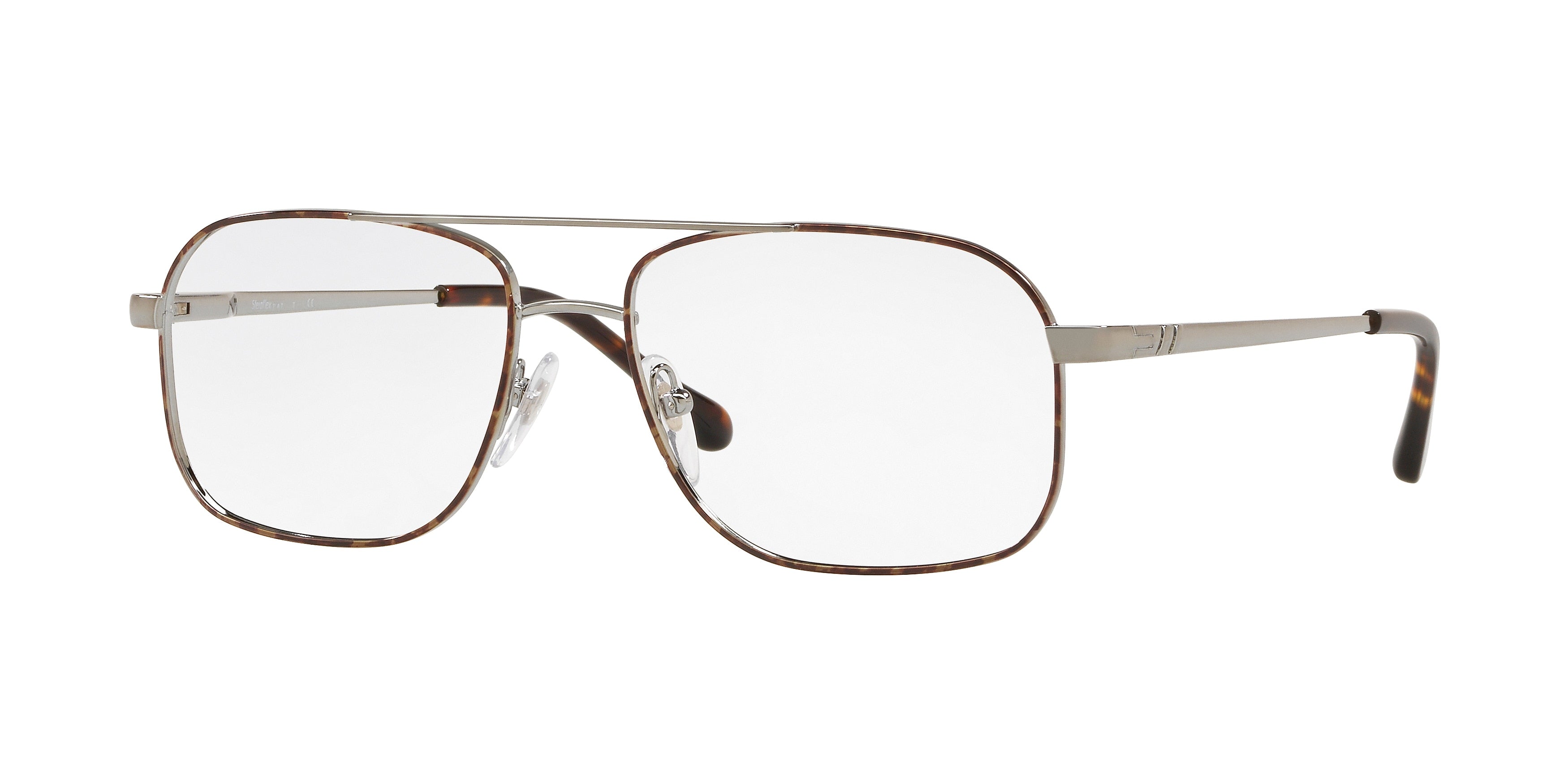 Sferoflex SF2249 Square Eyeglasses  S709-Gunmetal Tobacco 57-145-16 - Color Map Grey
