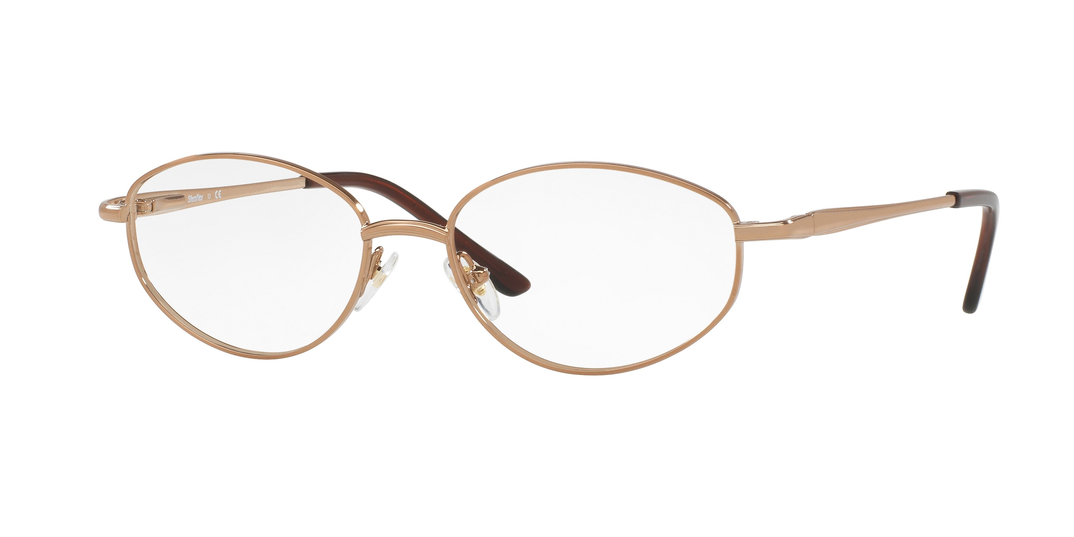 Sferoflex SF2588 Oval Eyeglasses  267-Taupe 54-135-17 - Color Map Brown