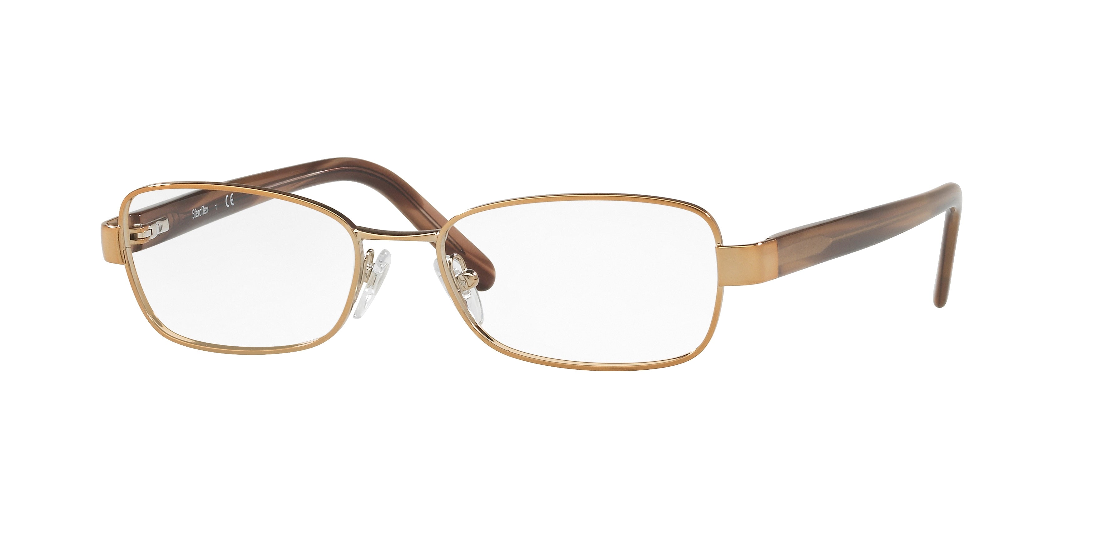 Sferoflex SF2589 Butterfly Eyeglasses  267-Taupe 51-135-16 - Color Map Brown