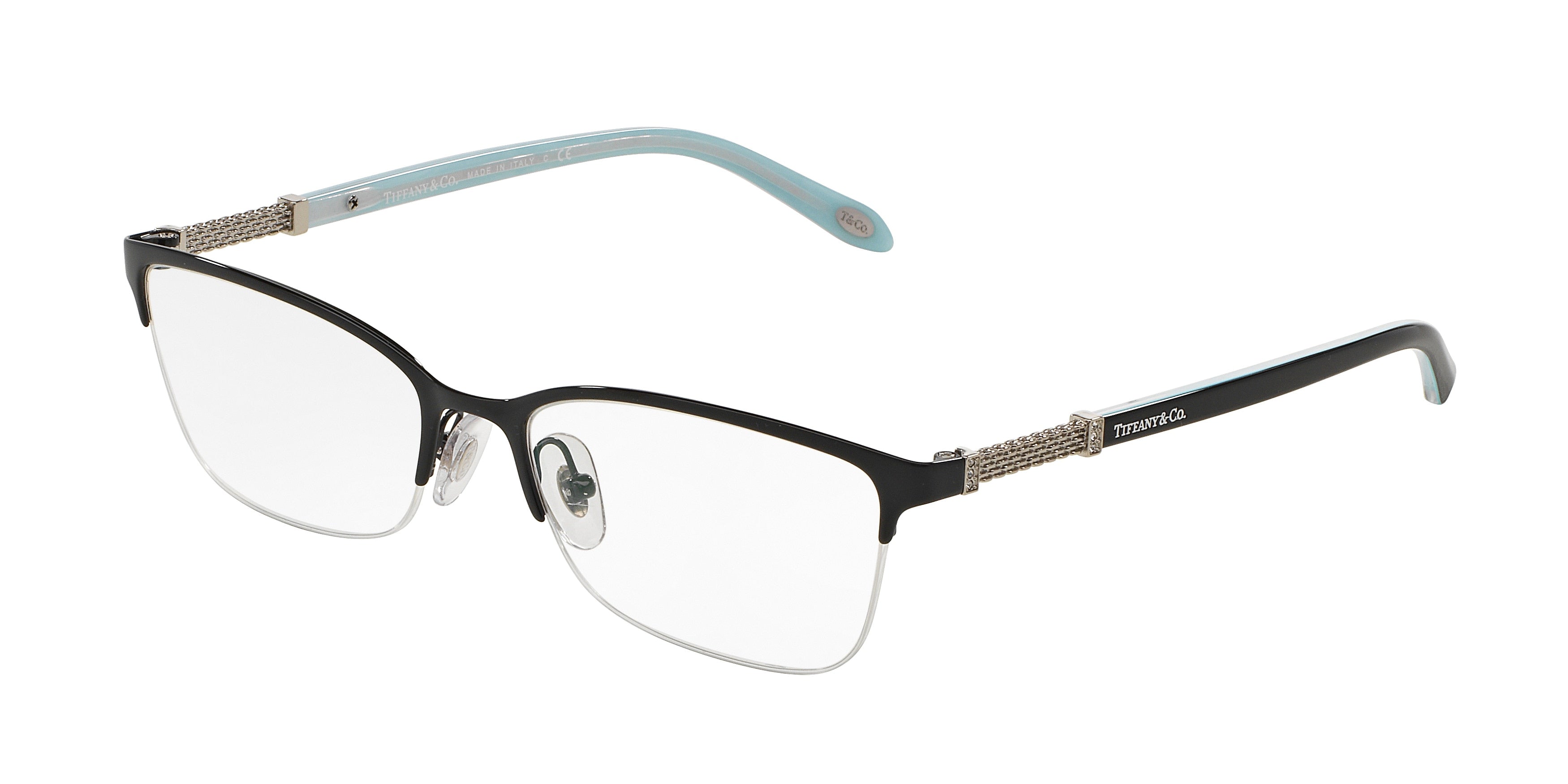 Tiffany TF1111B Cat Eye Eyeglasses  6097-Black 53-140-17 - Color Map Black