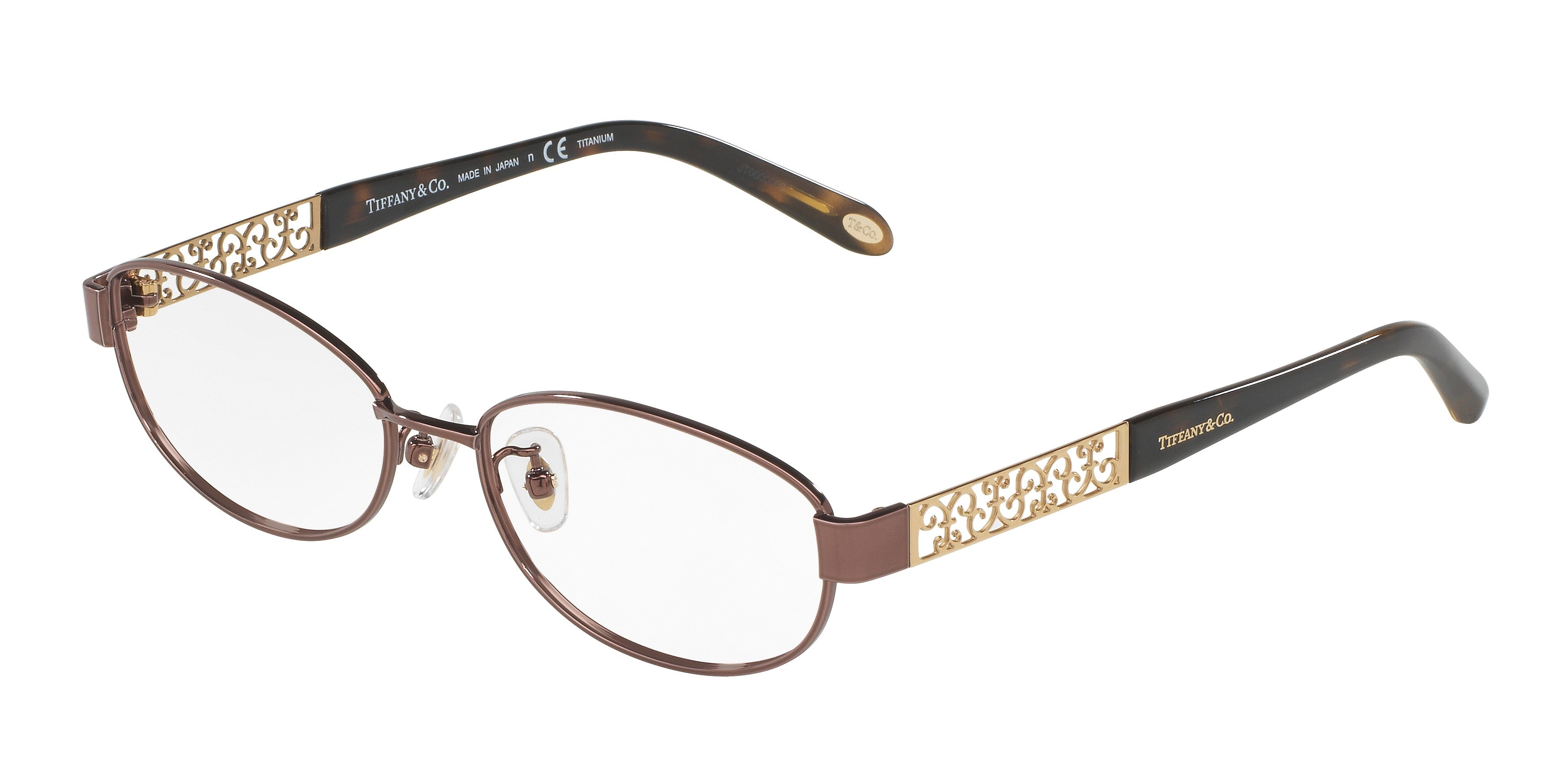 Tiffany TF1119TD Oval Eyeglasses  6046-Brown 54-140-16 - Color Map Brown