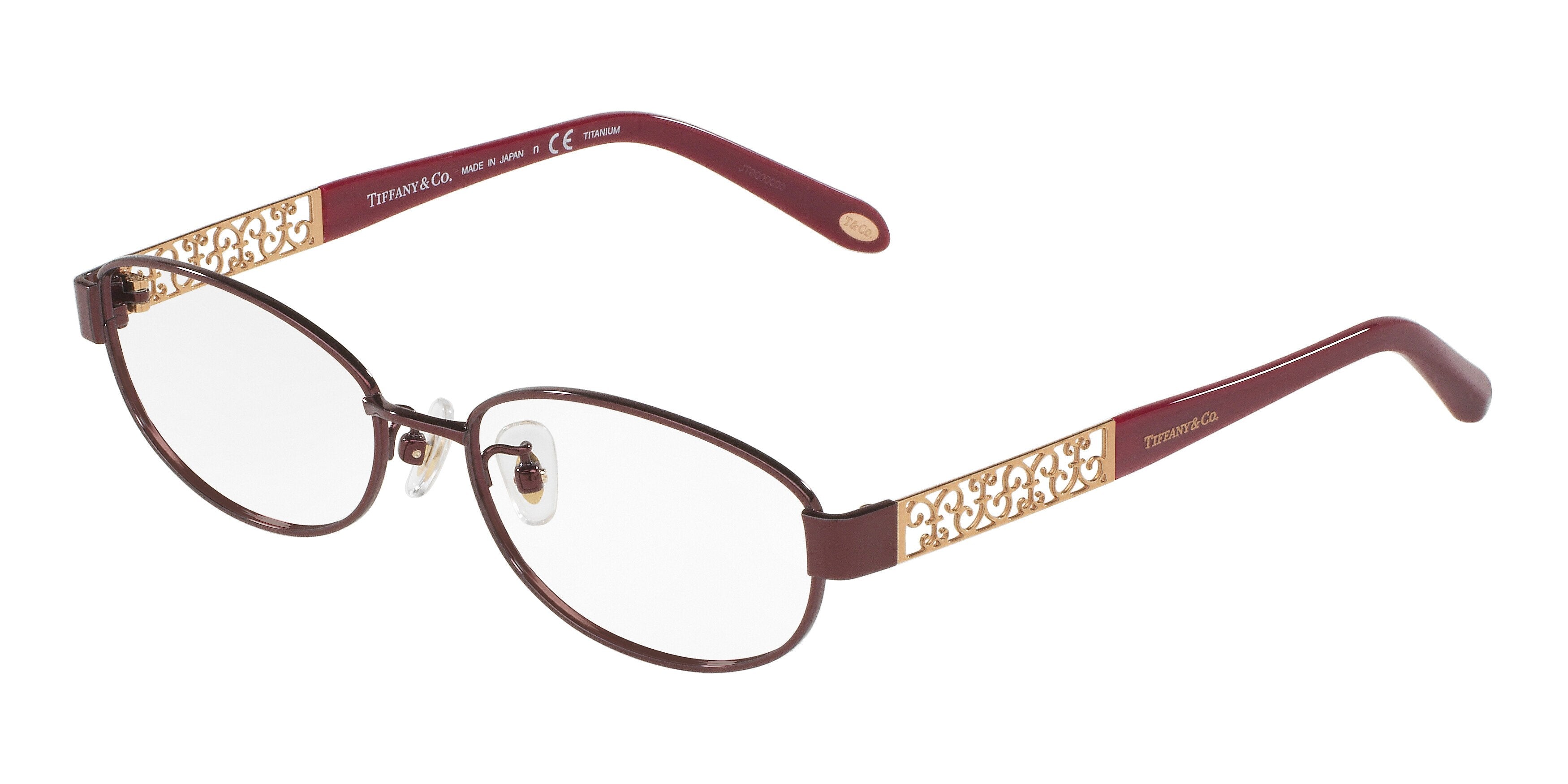 Tiffany TF1119TD Oval Eyeglasses  6106-Plum 54-140-16 - Color Map Violet