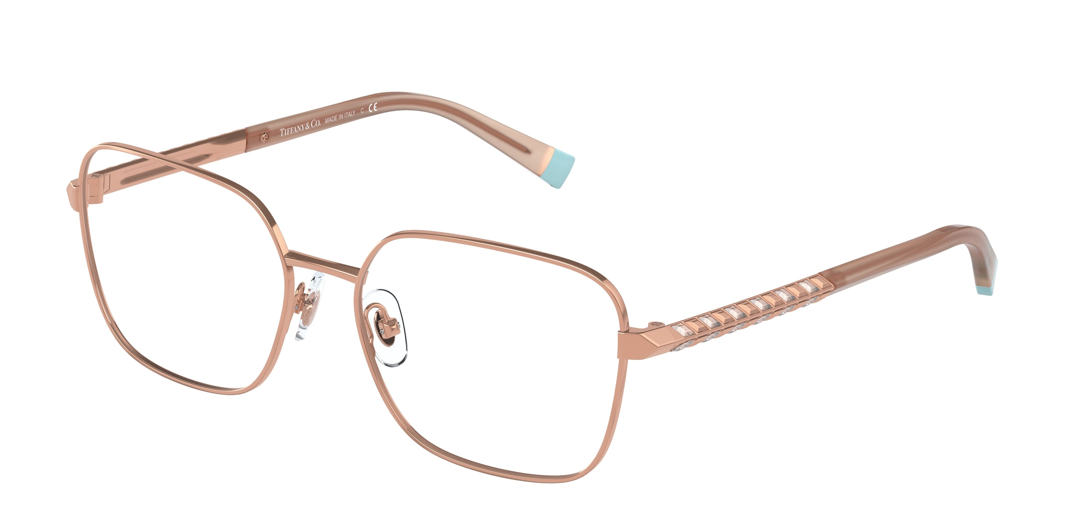 Tiffany TF1140B Rectangle Eyeglasses  6163-Rubedo 55-140-16 - Color Map Red