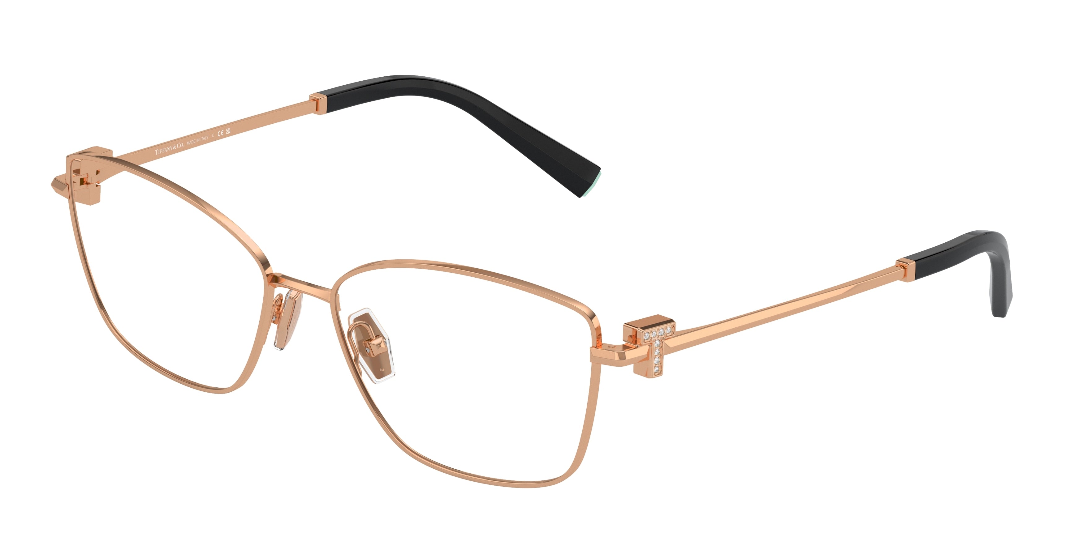 Tiffany TF1160B Butterfly Eyeglasses  6105-Rose Gold 56-140-16 - Color Map Gold