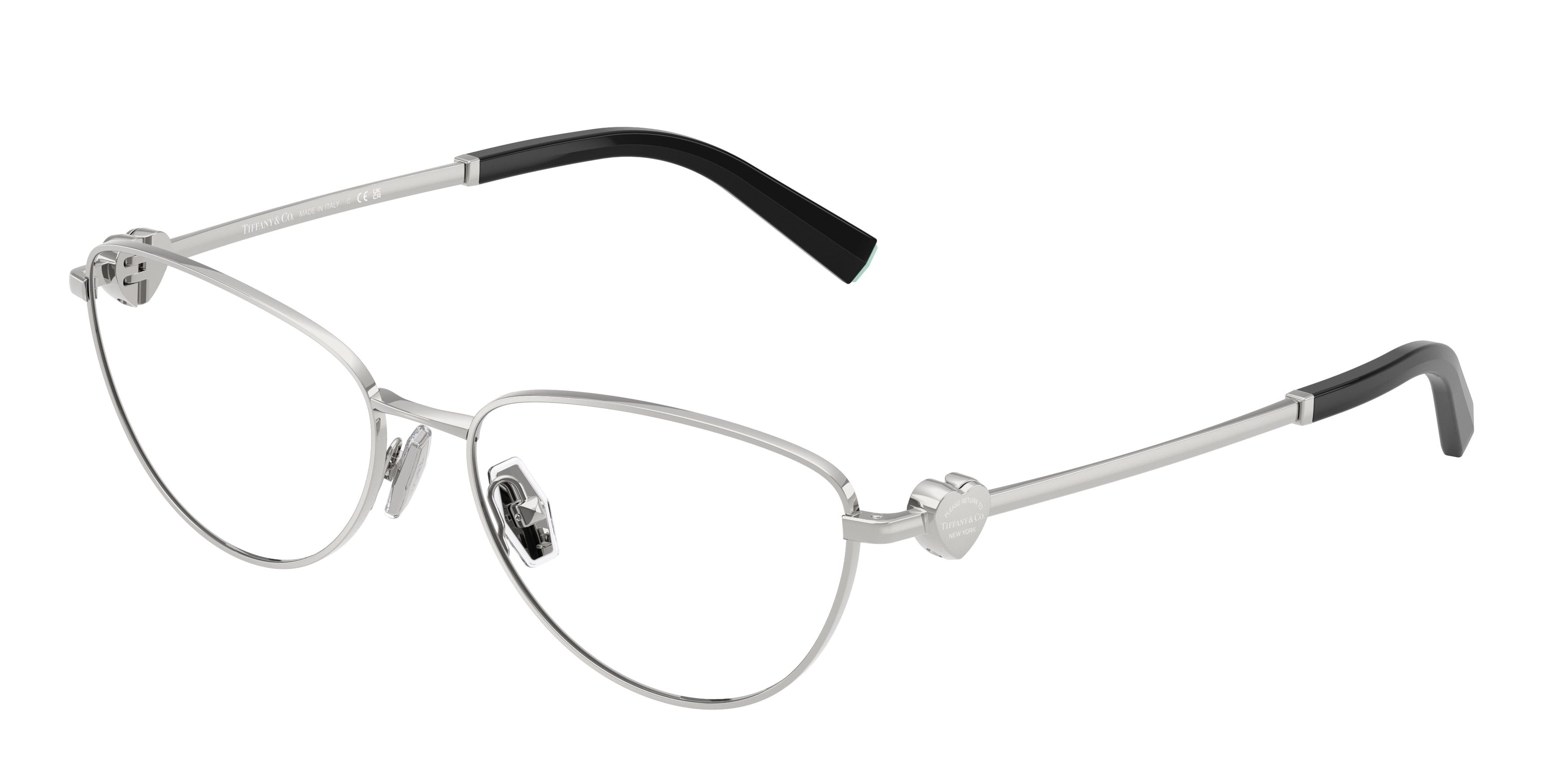 Tiffany TF1164B Oval Eyeglasses  6001-Silver 56-140-16 - Color Map Silver
