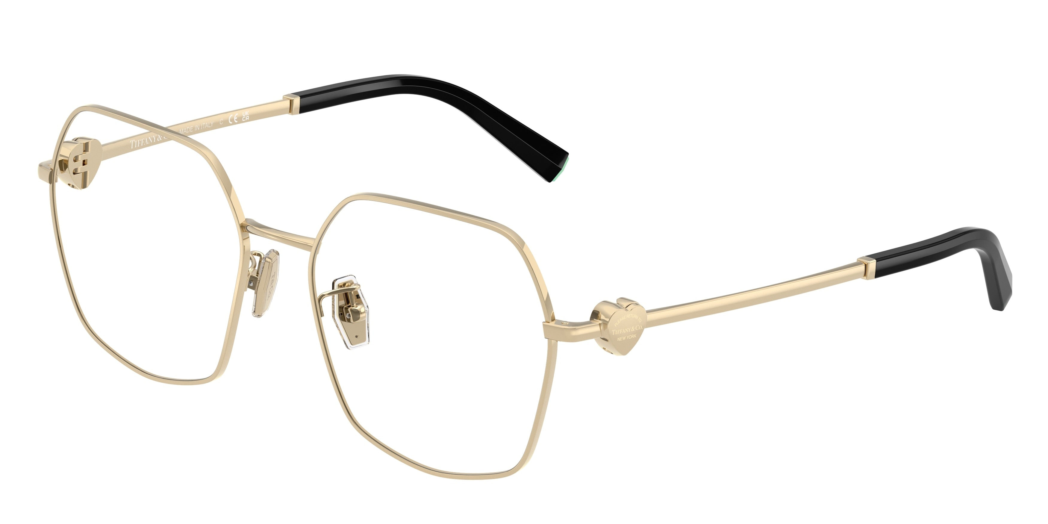Tiffany TF1165BD Irregular Eyeglasses  6021-Pale Gold 54-145-17 - Color Map Gold