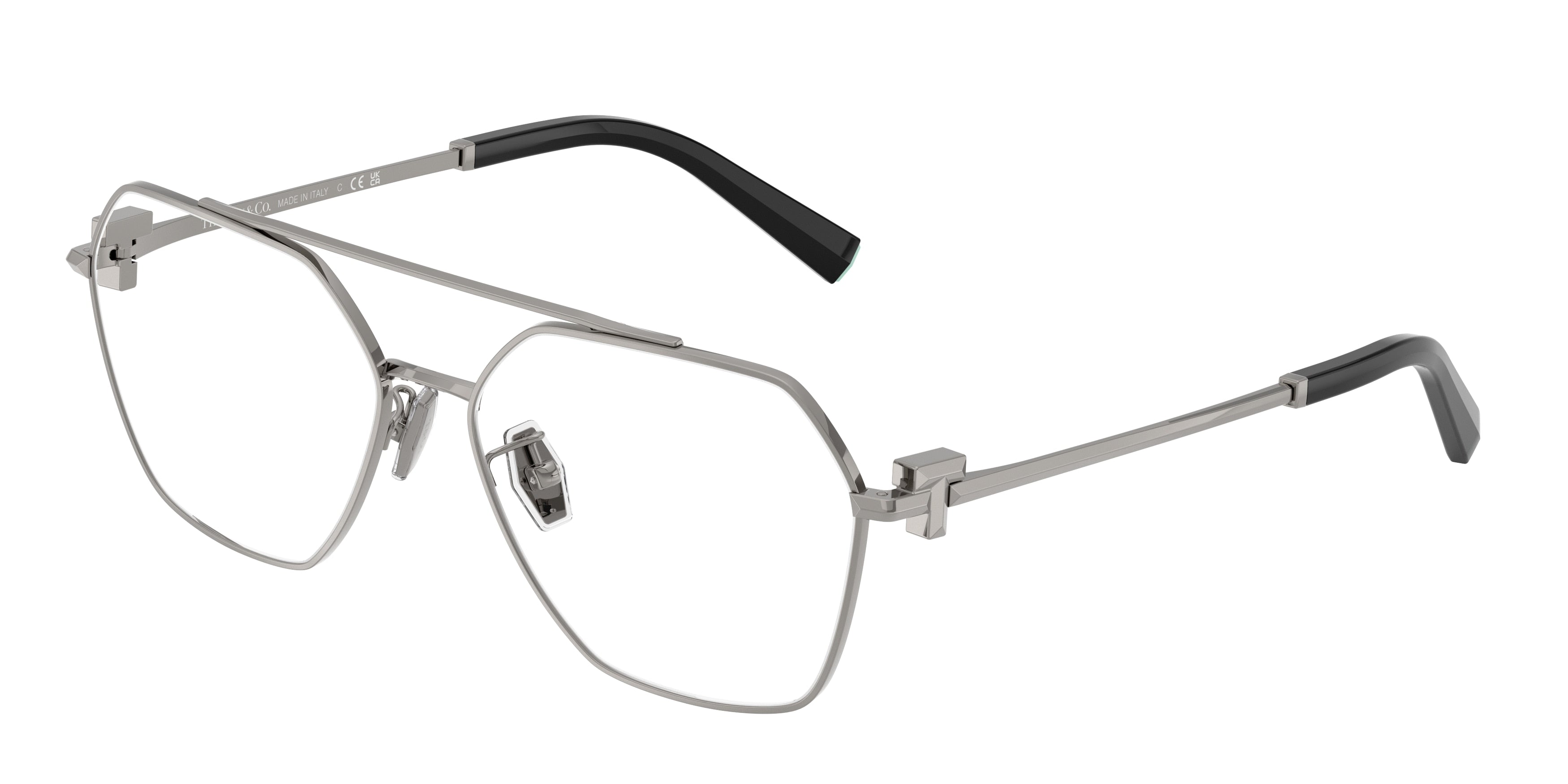 Tiffany TF1169 Irregular Eyeglasses  6003-Gunmetal 57-140-15 - Color Map Grey