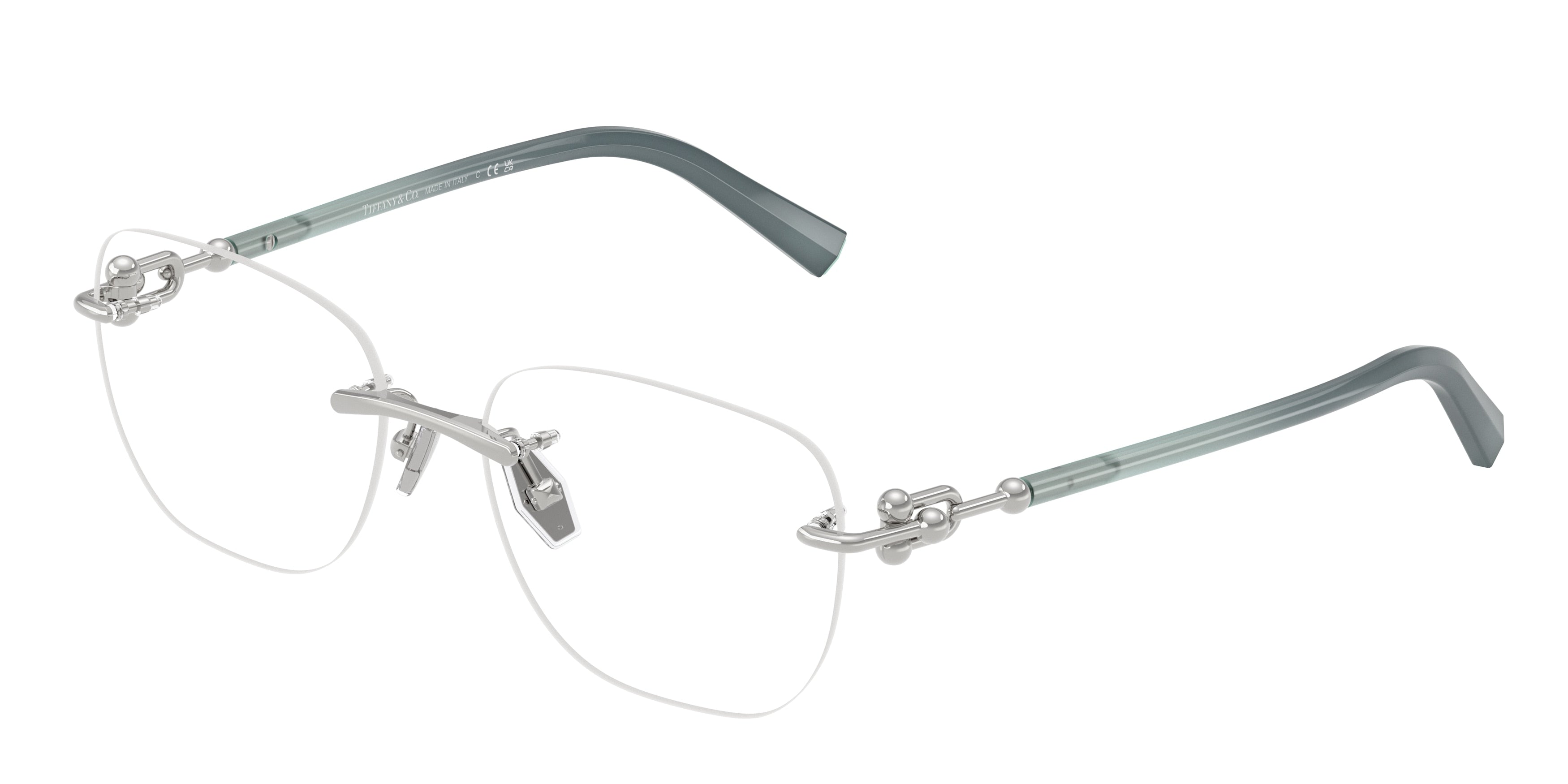 Tiffany TF1170D Square Eyeglasses  6001-Silver 54-140-17 - Color Map Silver