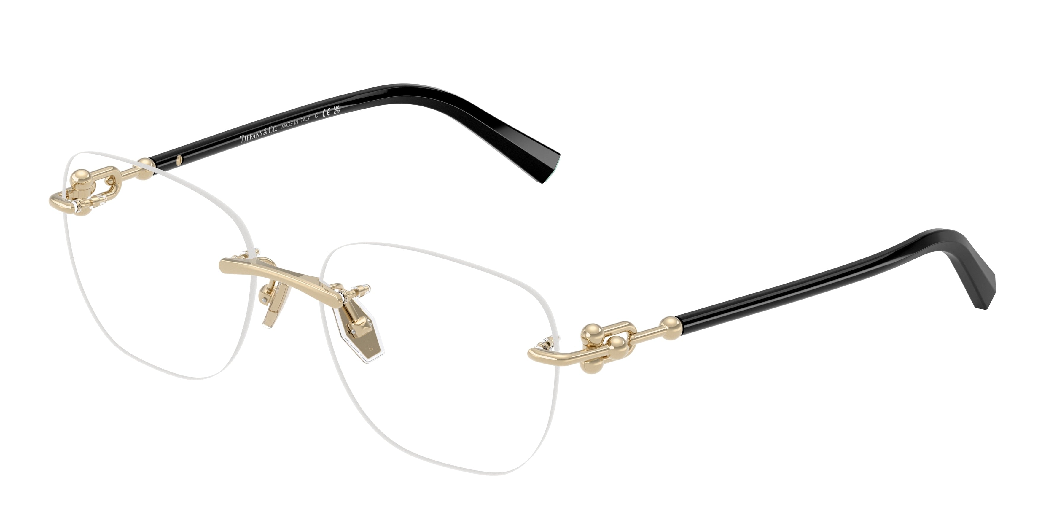 Tiffany TF1170D Square Eyeglasses  6021-Pale Gold 54-140-17 - Color Map Gold