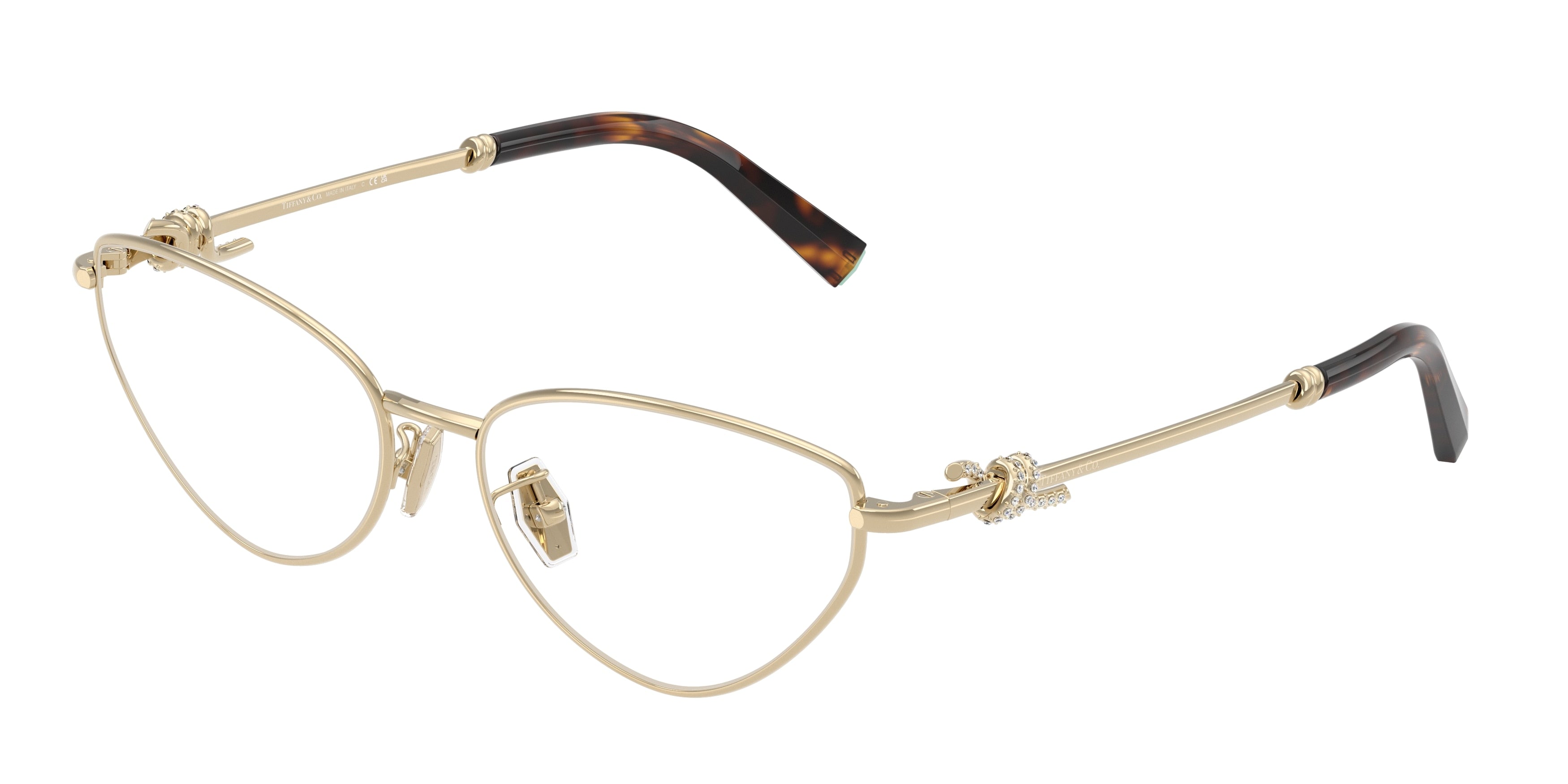 Tiffany TF1172B Cat Eye Eyeglasses  6021-Pale Gold 56-140-16 - Color Map Gold