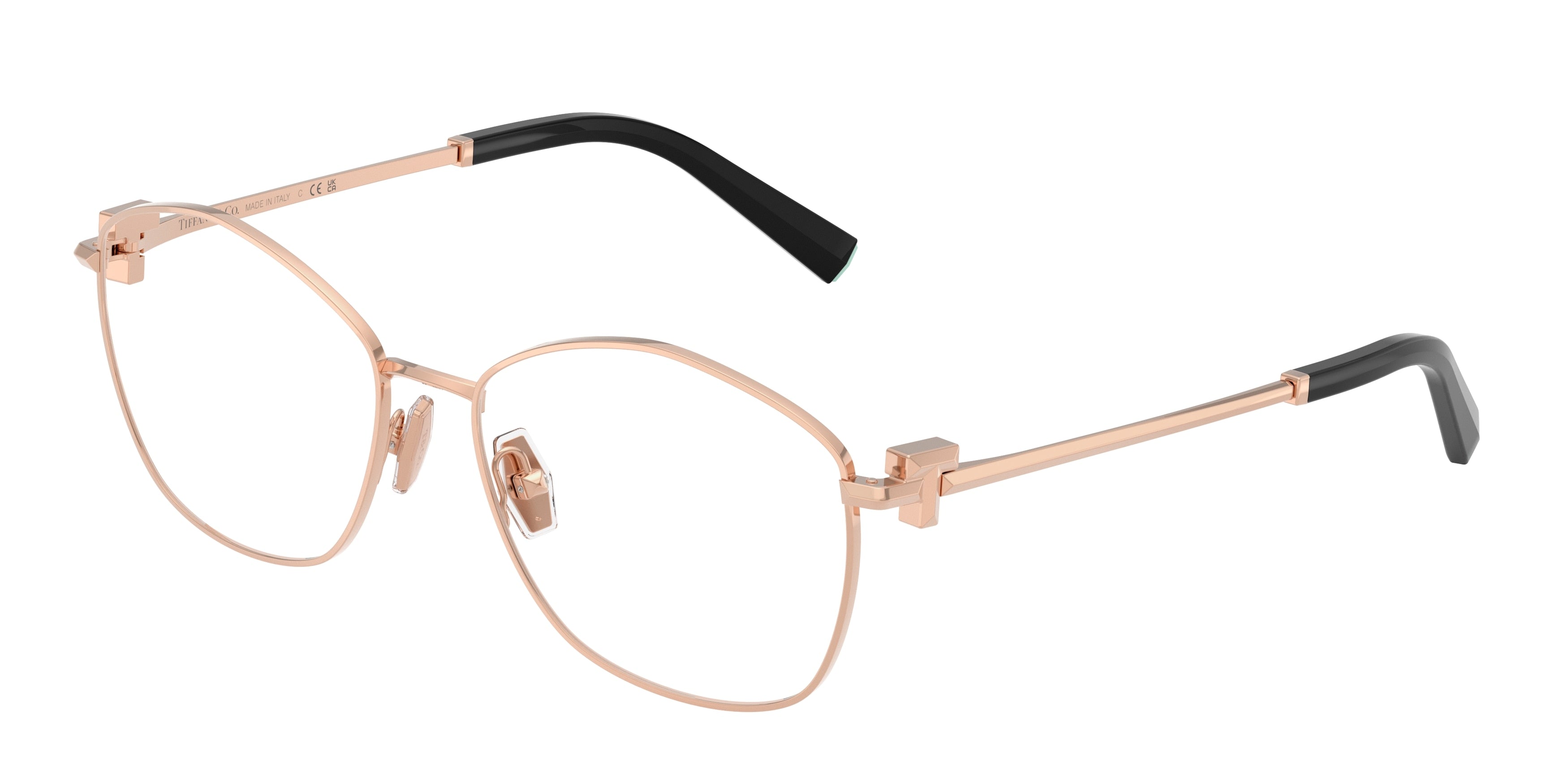 Tiffany TF1174 Irregular Eyeglasses  6105-Rose Gold 55-140-16 - Color Map Gold