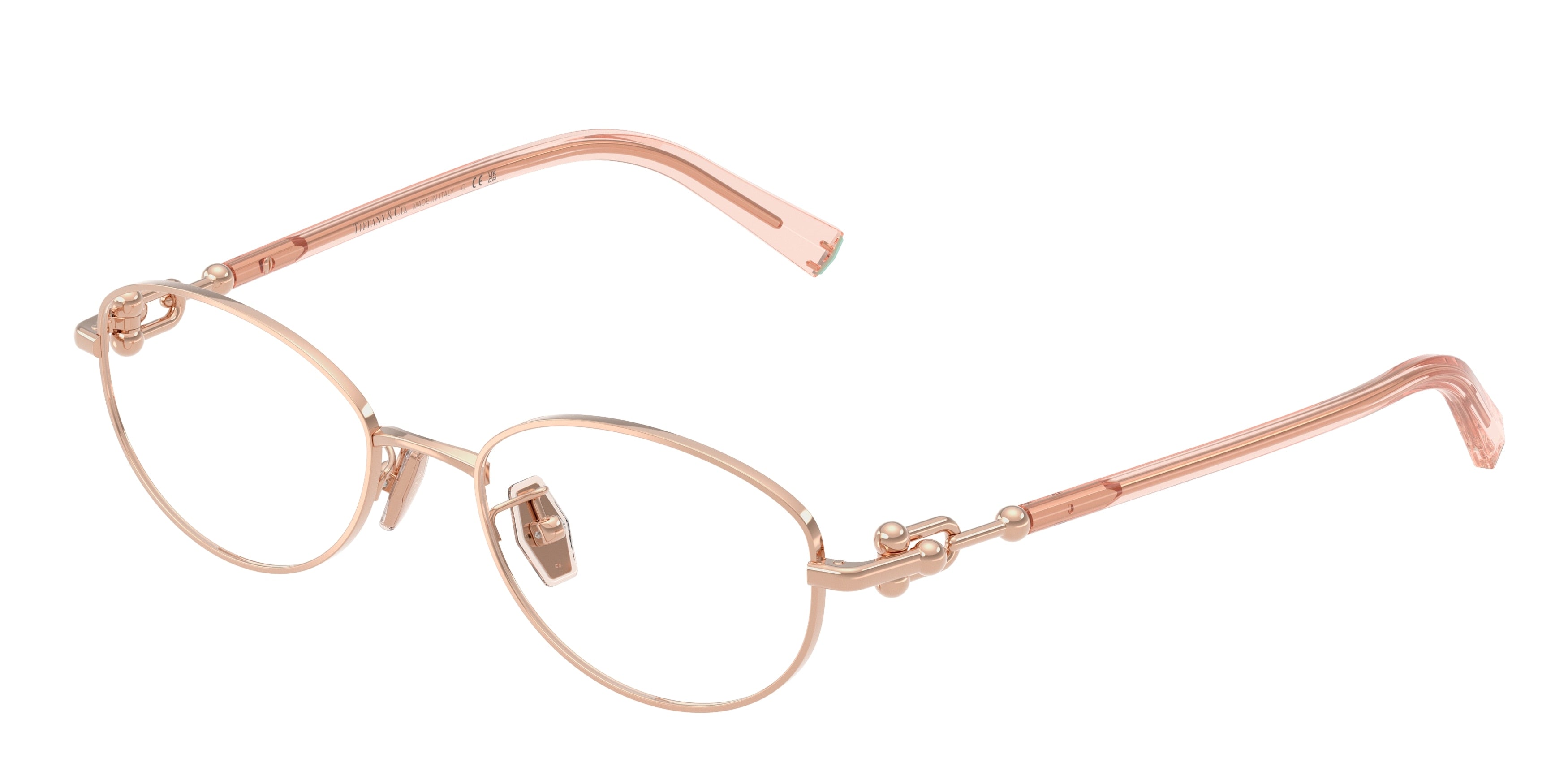 Tiffany TF1176D Oval Eyeglasses  6105-Rose Gold 51-140-18 - Color Map Gold