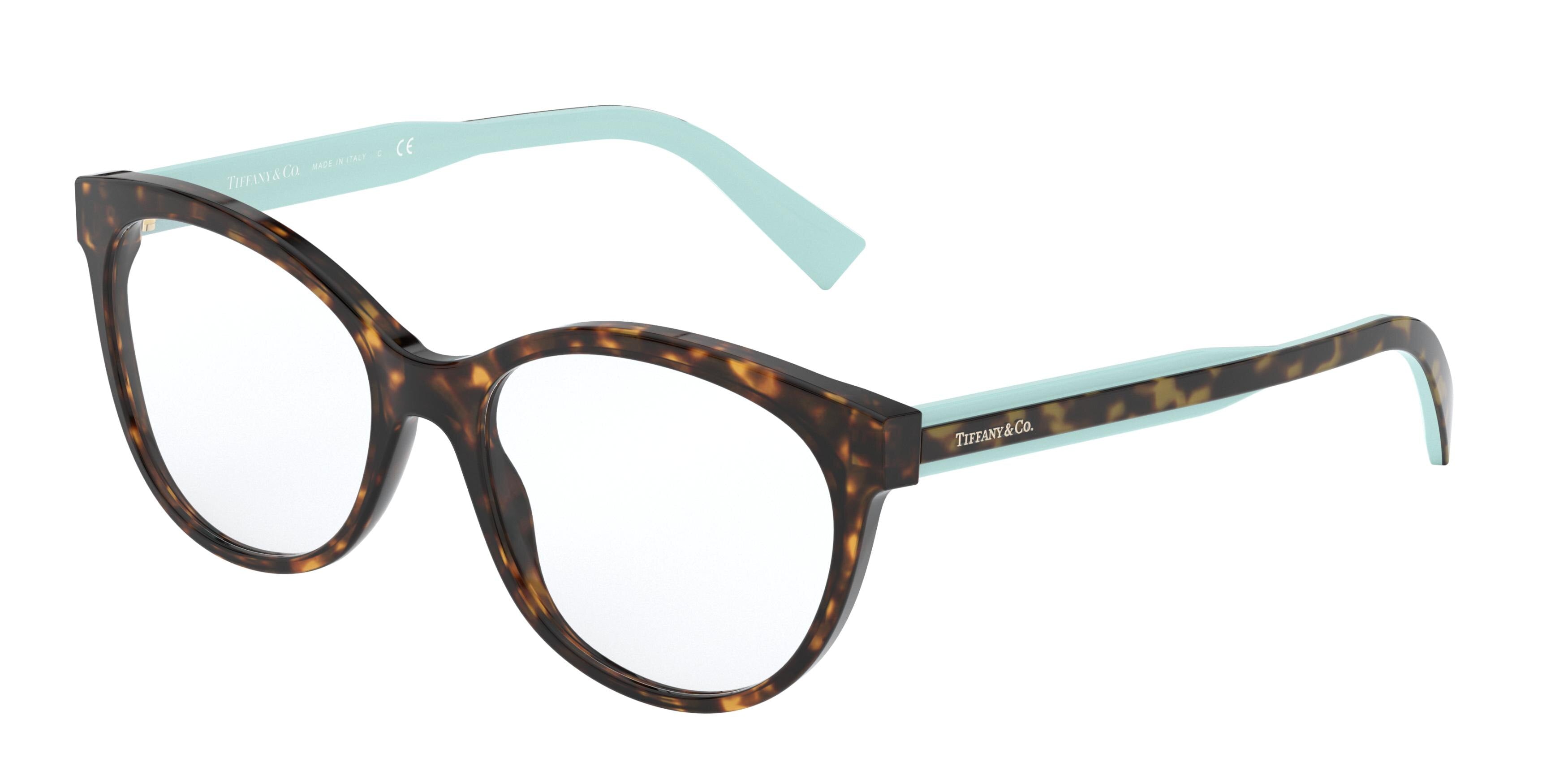 Tiffany TF2188 Cat Eye Eyeglasses  8015-Havana 53-140-17 - Color Map Tortoise