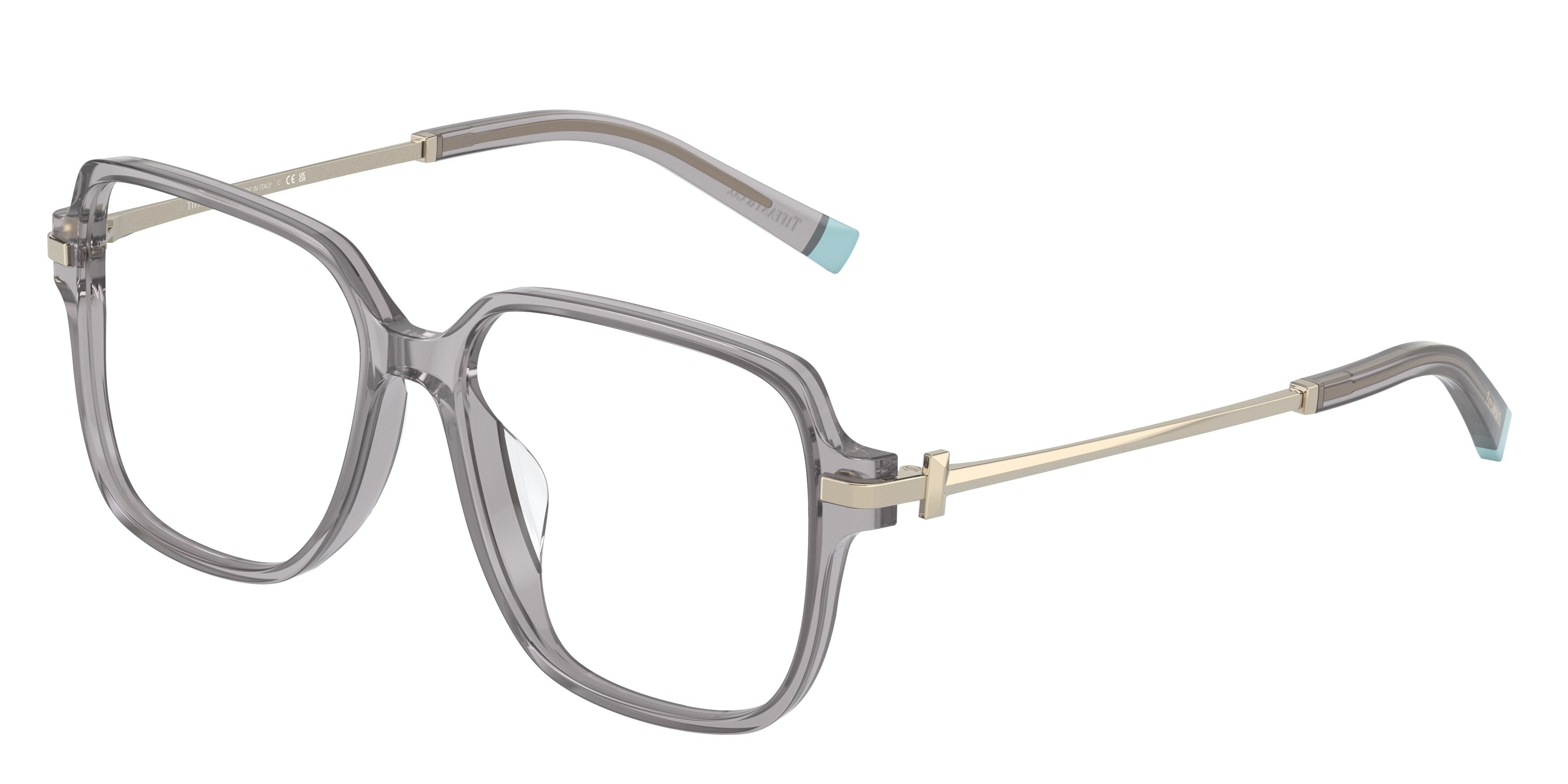 Tiffany TF2224D Square Eyeglasses  8270-Crystal Grey 55-145-14 - Color Map Grey