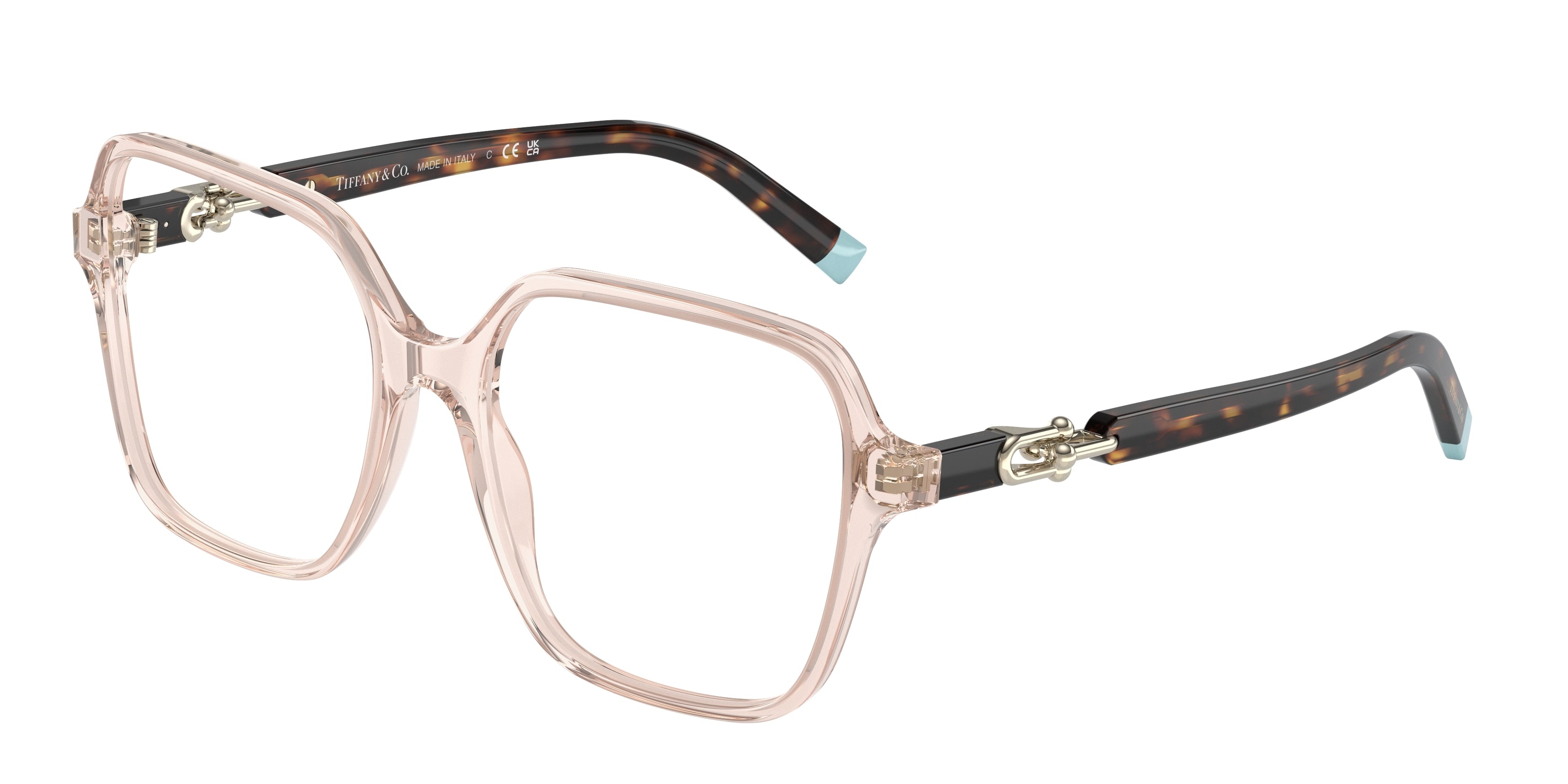 Tiffany TF2230 Square Eyeglasses  8278-Crystal Nude 54-140-17 - Color Map Transparent