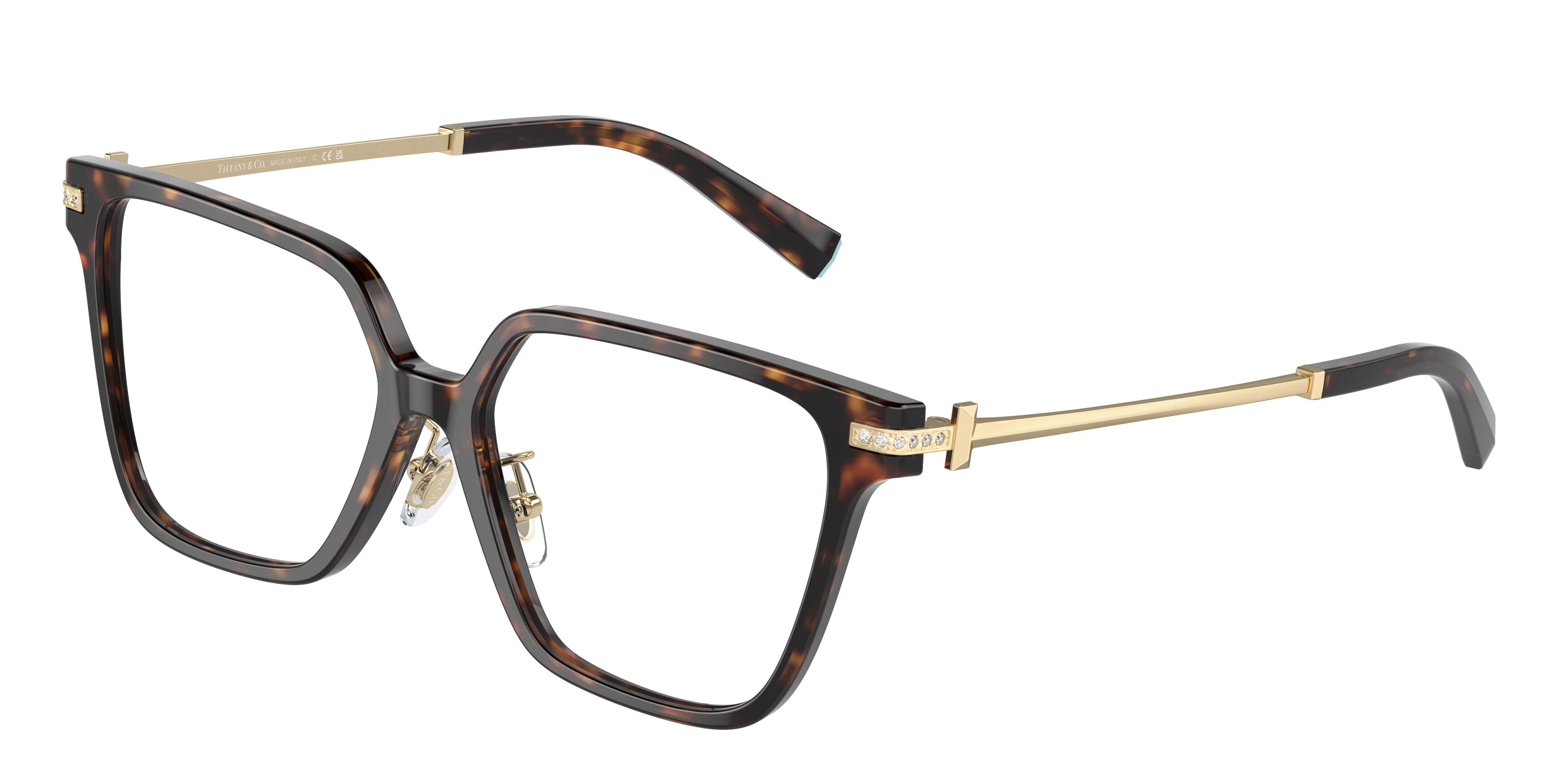 Tiffany TF2234BF Square Eyeglasses  8015-Havana 54-140-15 - Color Map Tortoise