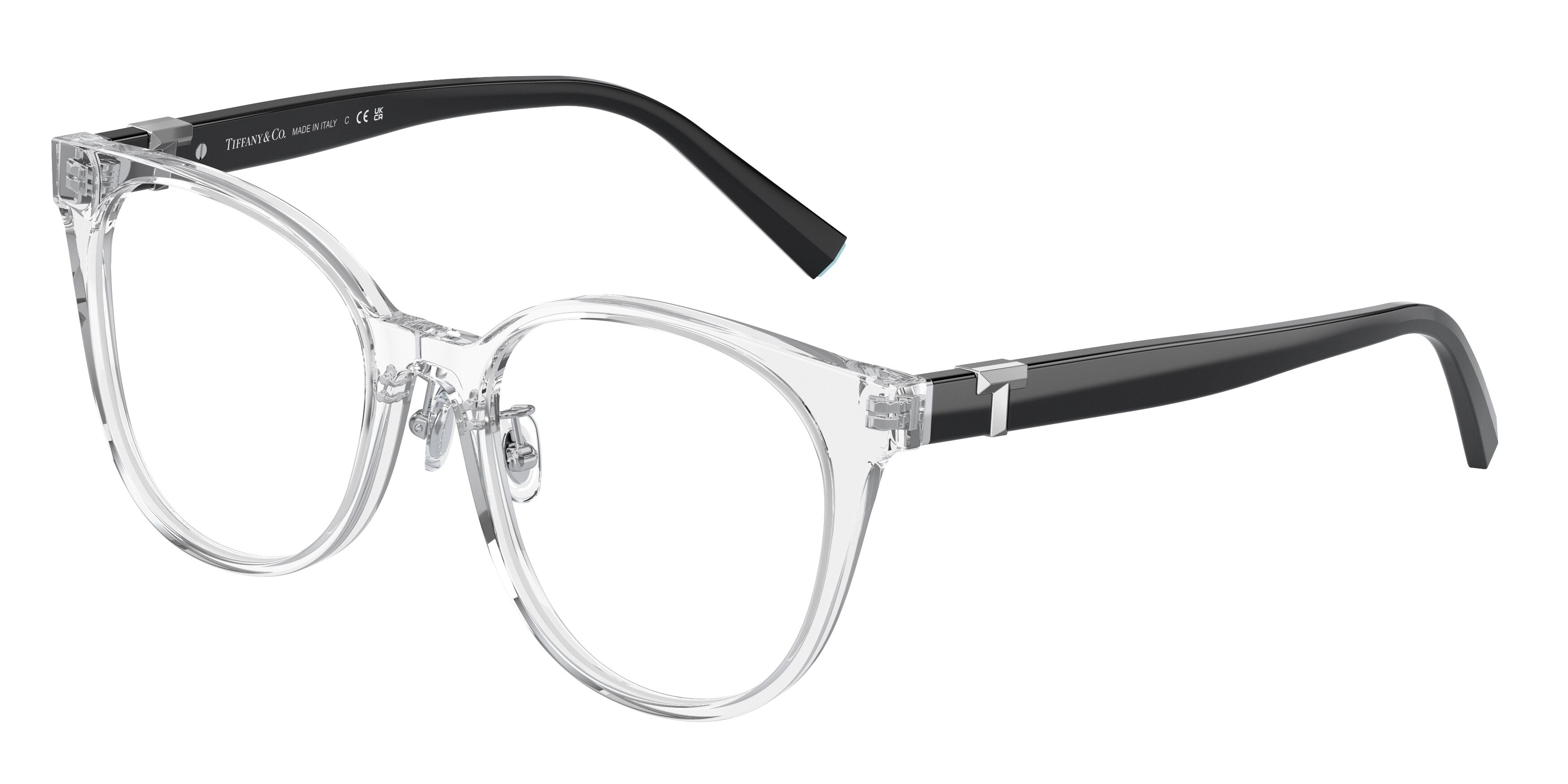 Tiffany TF2238D Phantos Eyeglasses  8047-Crystal 53-145-18 - Color Map Transparent