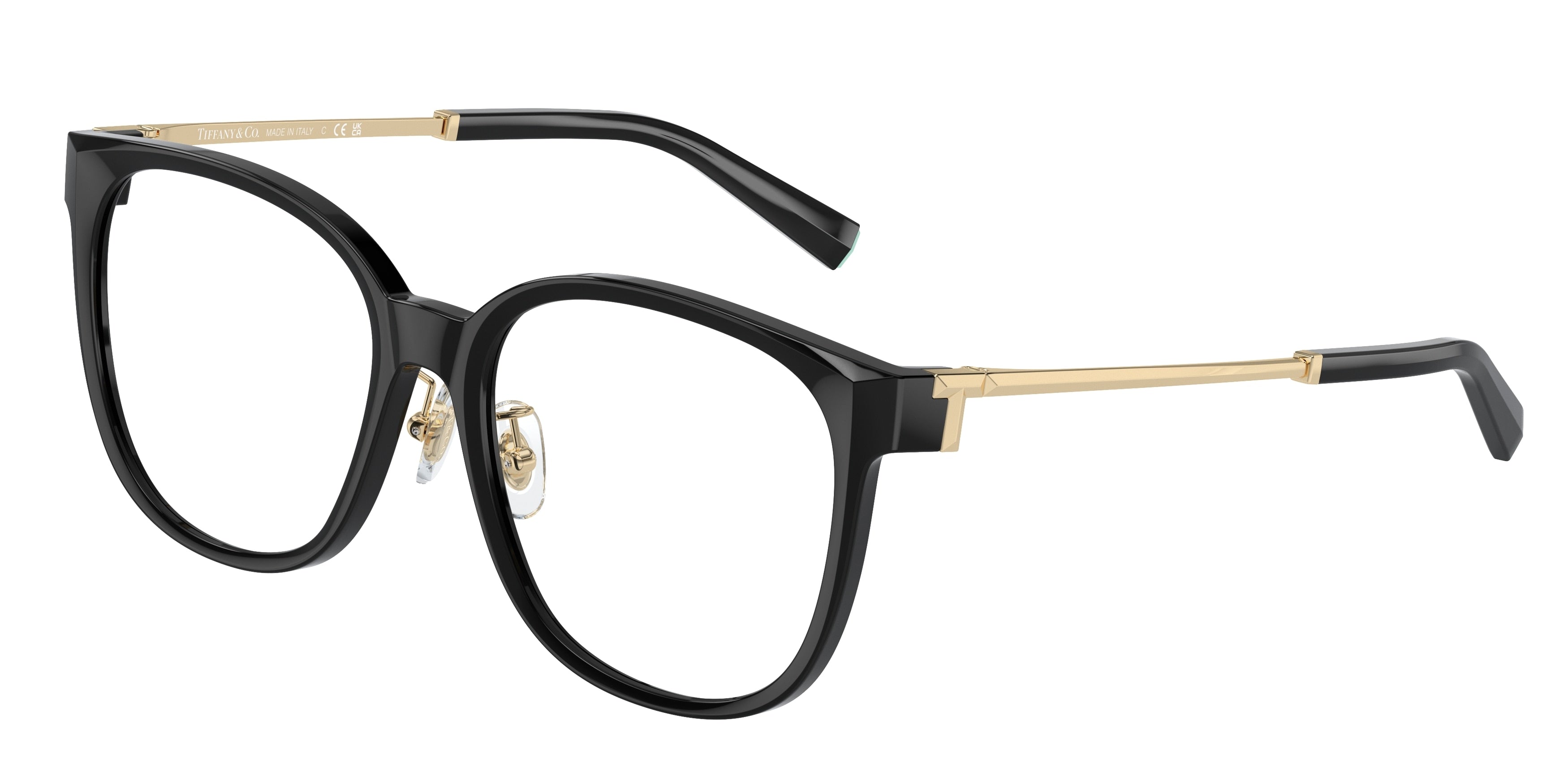 Tiffany TF2240D Square Eyeglasses  8001-Black 54-140-17 - Color Map Black