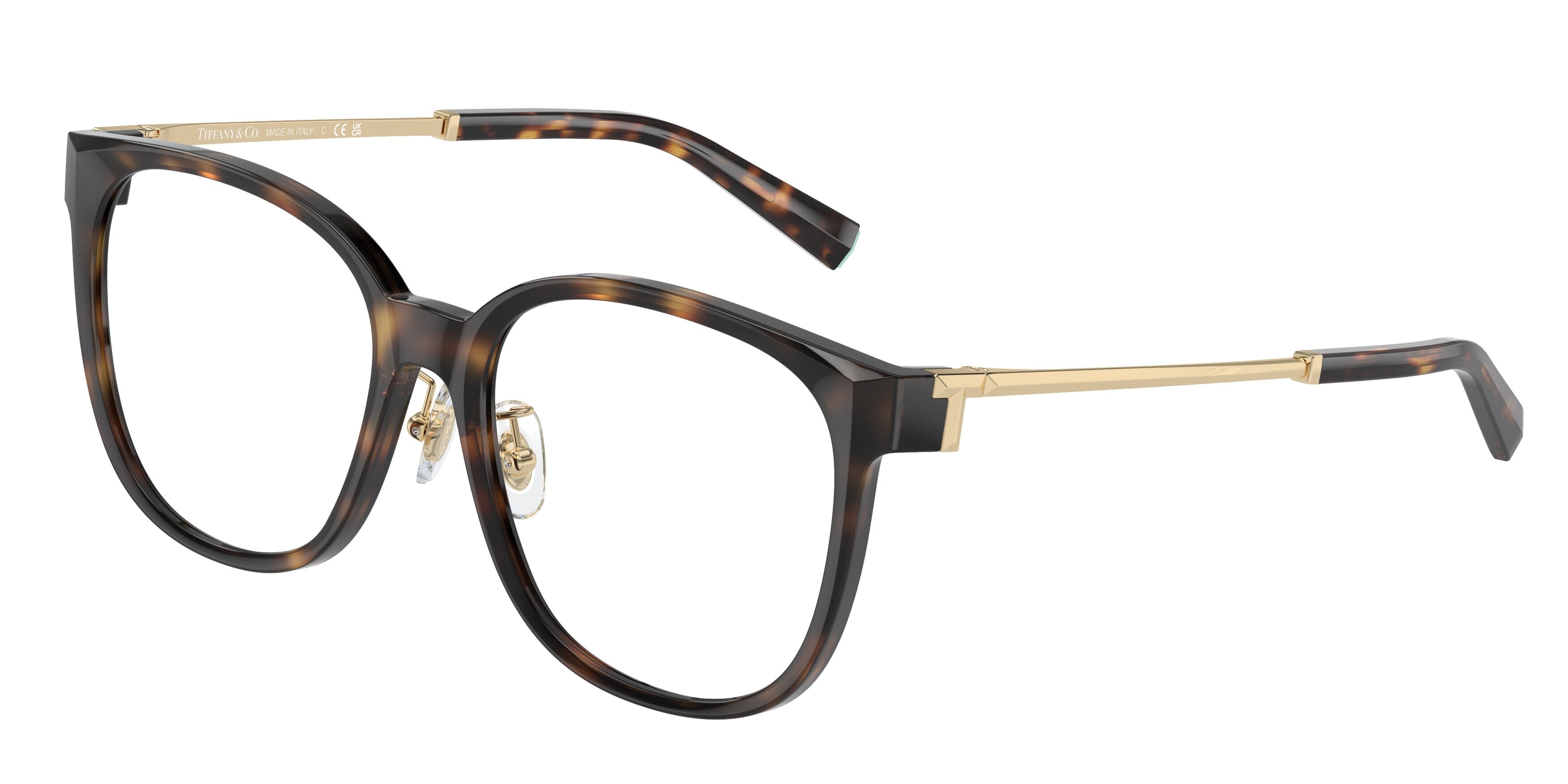 Tiffany TF2240D Square Eyeglasses  8015-Havana 54-140-17 - Color Map Tortoise
