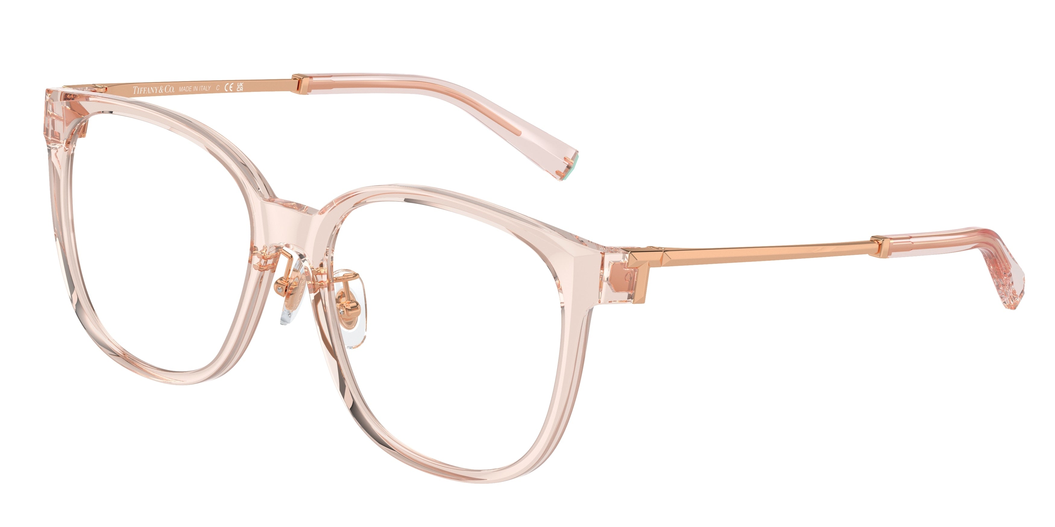Tiffany TF2240D Square Eyeglasses  8278-Crystal Nude 54-140-17 - Color Map Transparent