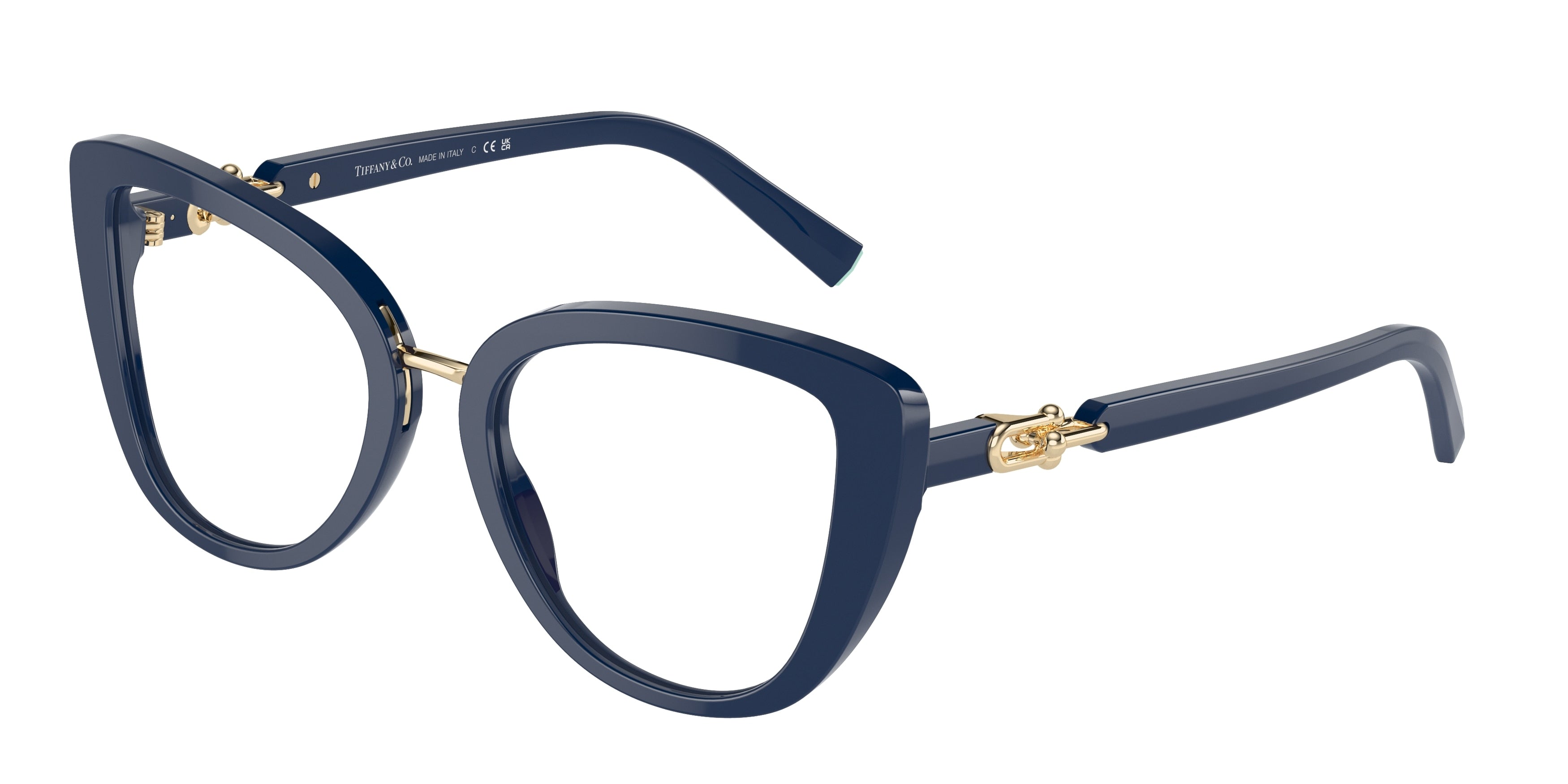 Tiffany TF2242 Cat Eye Eyeglasses  8400-Spectrum Blue 52-140-19 - Color Map Blue
