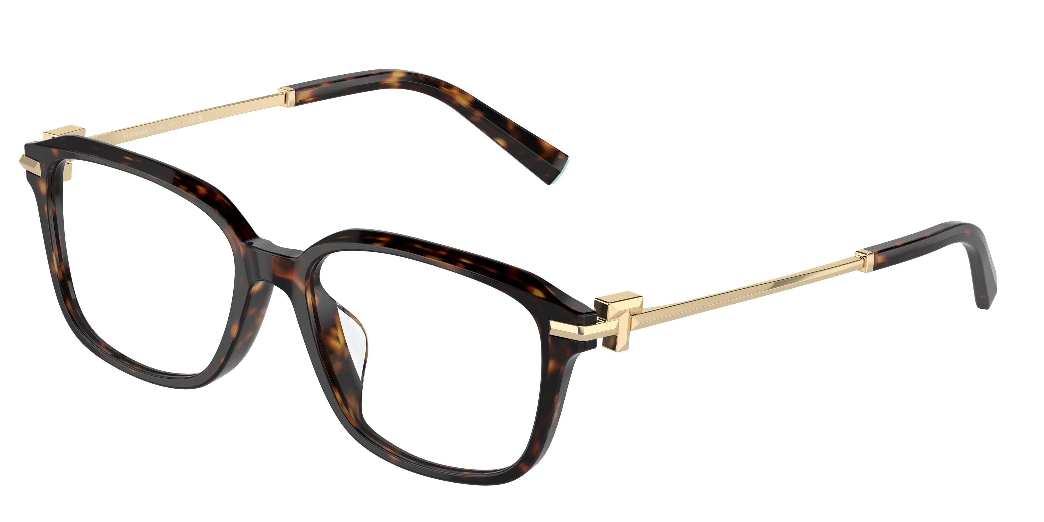 Tiffany TF2253D Pillow Eyeglasses  8015-Havana 54-145-17 - Color Map Tortoise