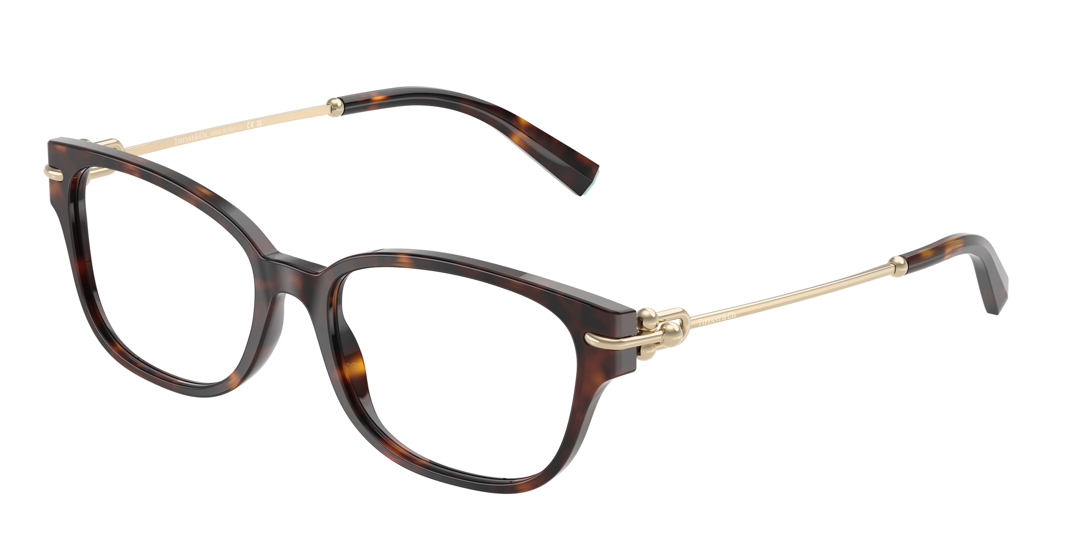 Tiffany TF2262 Pillow Eyeglasses  8015-Havana 54-140-17 - Color Map Tortoise