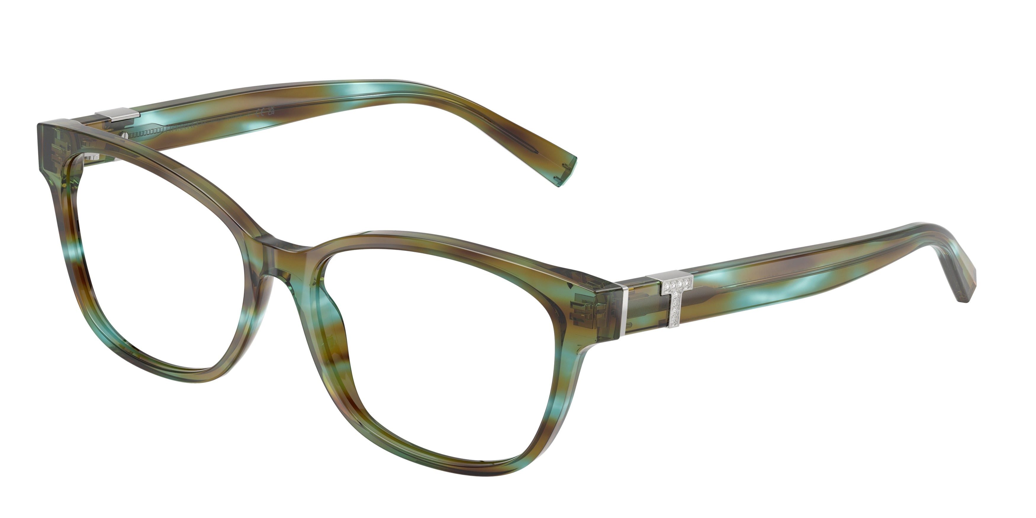 Tiffany TF2270B Pillow Eyeglasses  8124-Ocean Turquoise 55-140-16 - Color Map Blue