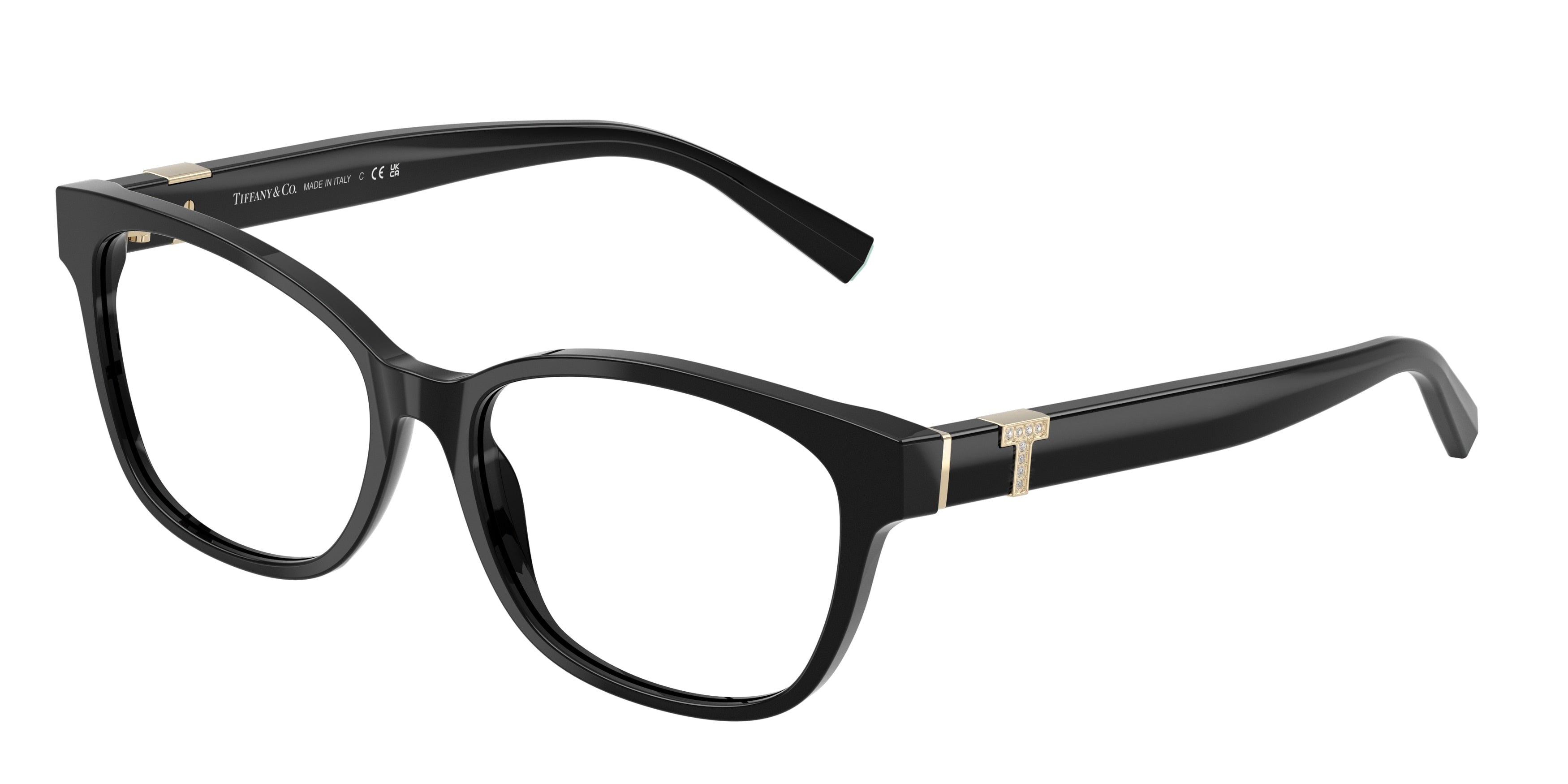 Tiffany TF2270B Pillow Eyeglasses  8361-Black 55-140-16 - Color Map Black