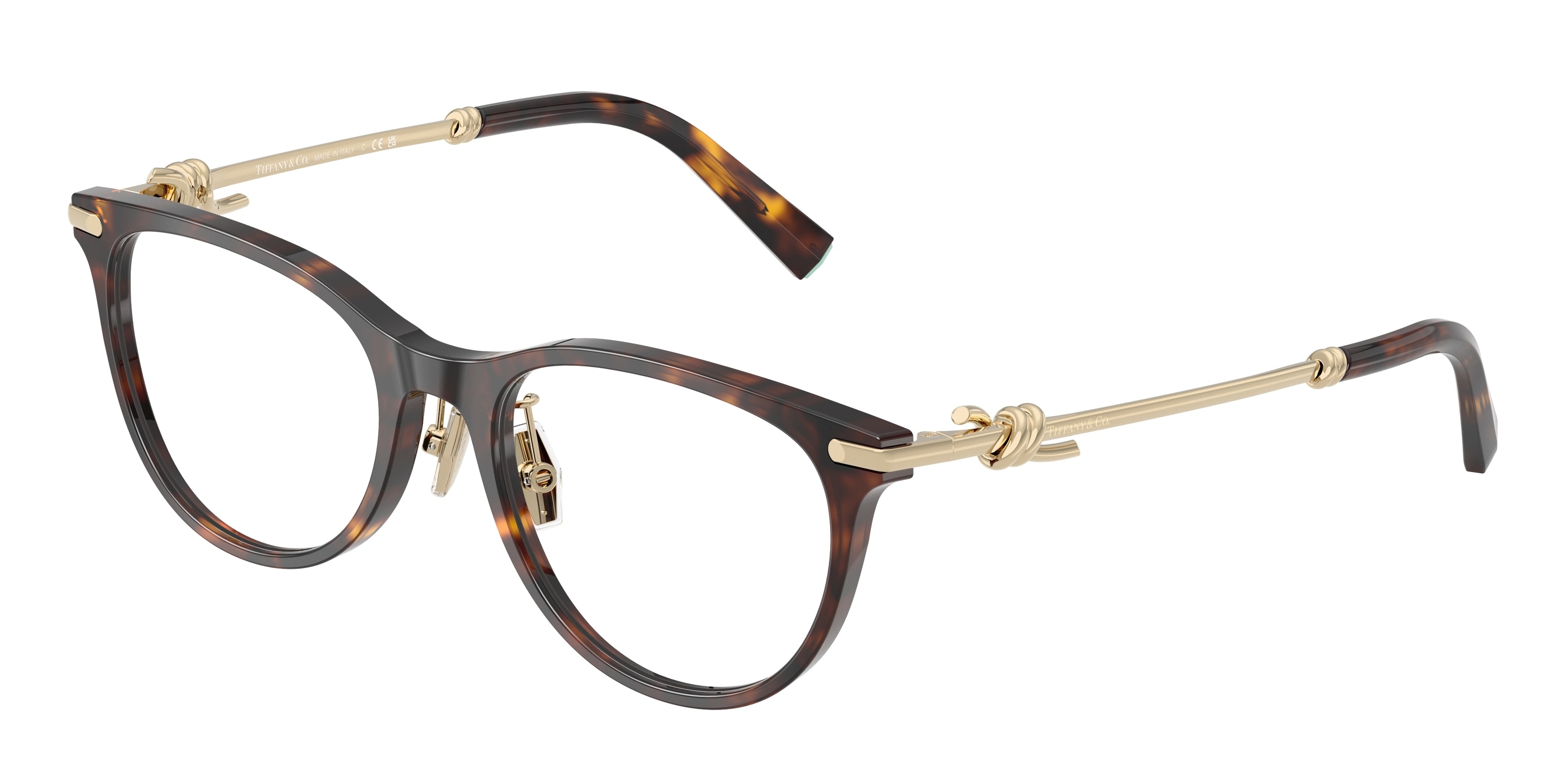 Tiffany TF2279D Round Eyeglasses  8015-Havana 52-145-18 - Color Map Tortoise
