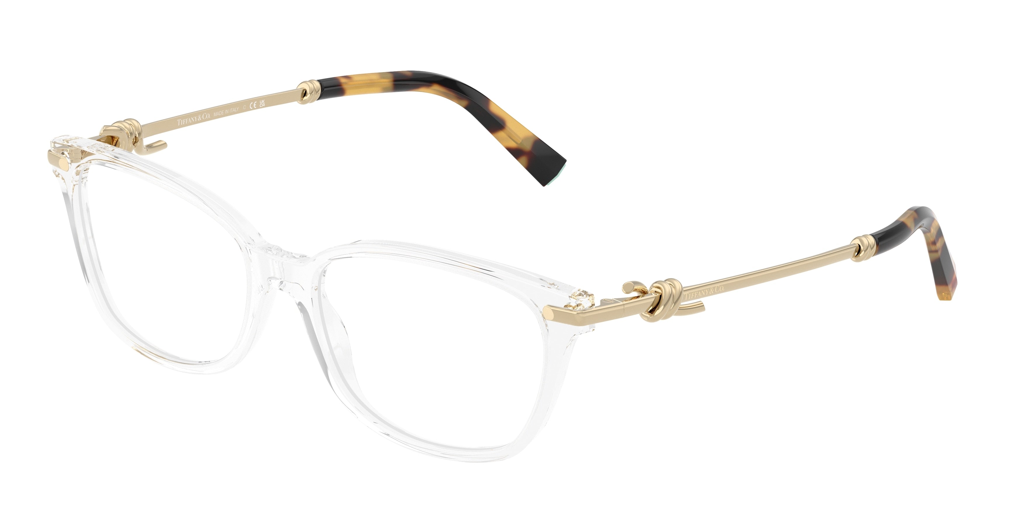 Tiffany TF2281 Pillow Eyeglasses  8047-Clear 53-140-16 - Color Map Transparent