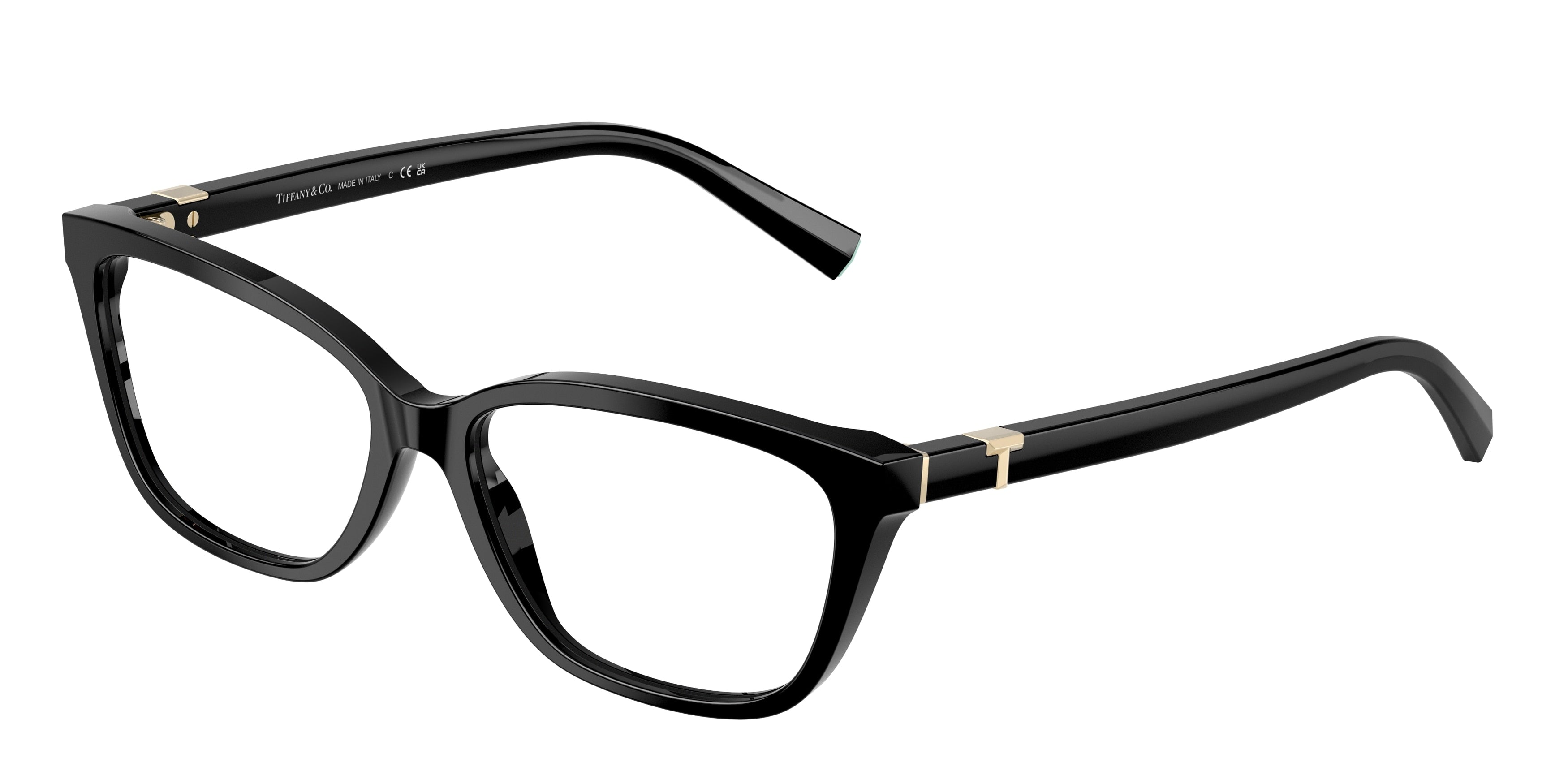 Tiffany TF2282 Pillow Eyeglasses  8001-Black 55-140-15 - Color Map Black