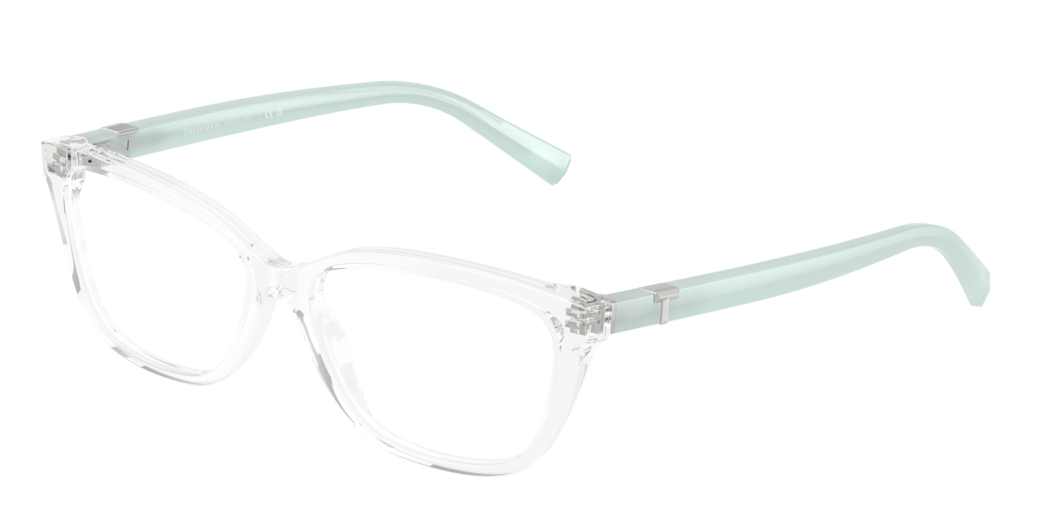 Tiffany TF2282 Pillow Eyeglasses  8047-Clear 53-140-15 - Color Map Transparent