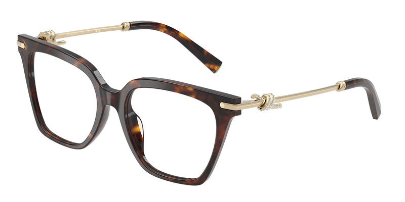 Tiffany TF2284B Square Eyeglasses  8015-Havana 53-140-17 - Color Map Tortoise