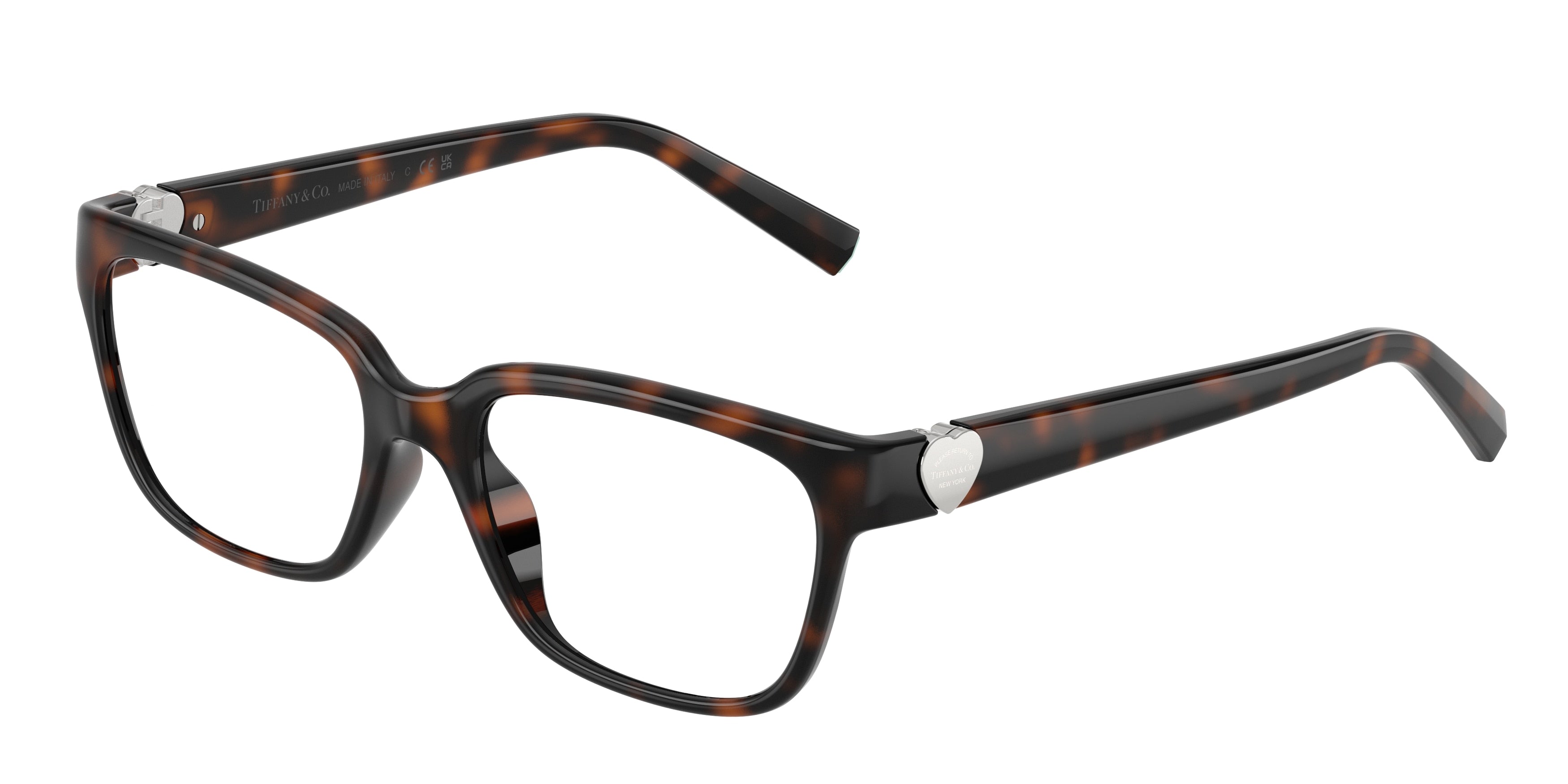 Tiffany TF2286D Pillow Eyeglasses  8015-Havana 52-140-17 - Color Map Tortoise