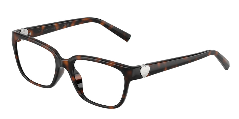 Tiffany TF2286D Pillow Eyeglasses  8015-Havana 52-140-17 - Color Map Tortoise