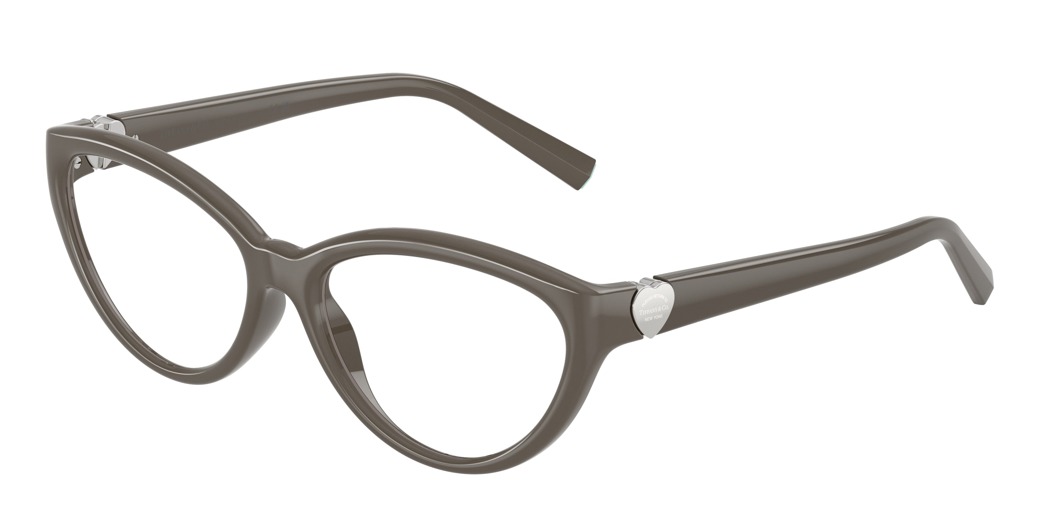 Tiffany TF2287U Cat Eye Eyeglasses  8401-Chocolate Truffle 55-140-16 - Color Map Brown