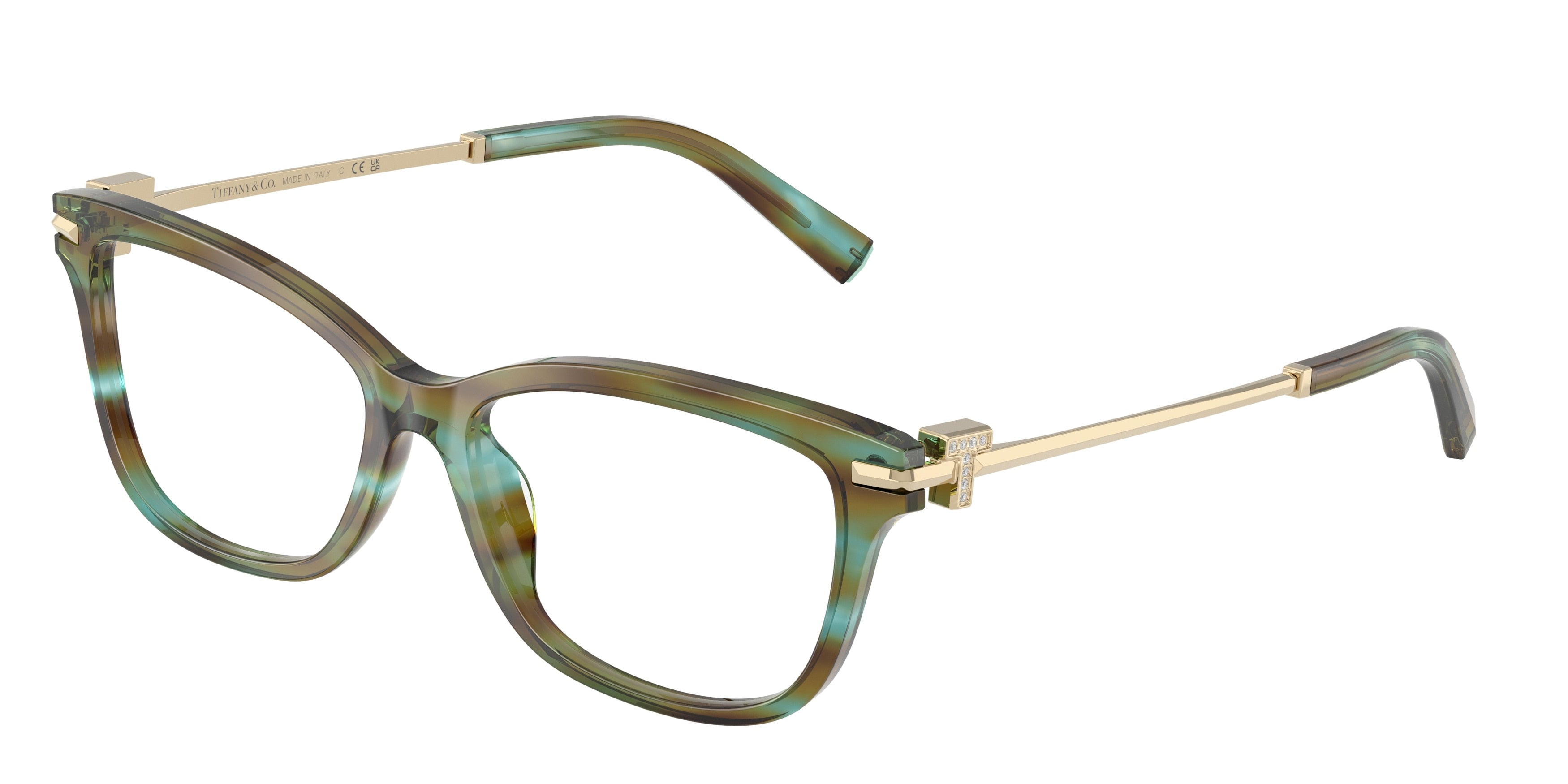 Tiffany TF2288BF Pillow Eyeglasses  8124-Ocean Turquoise 53-140-16 - Color Map Blue